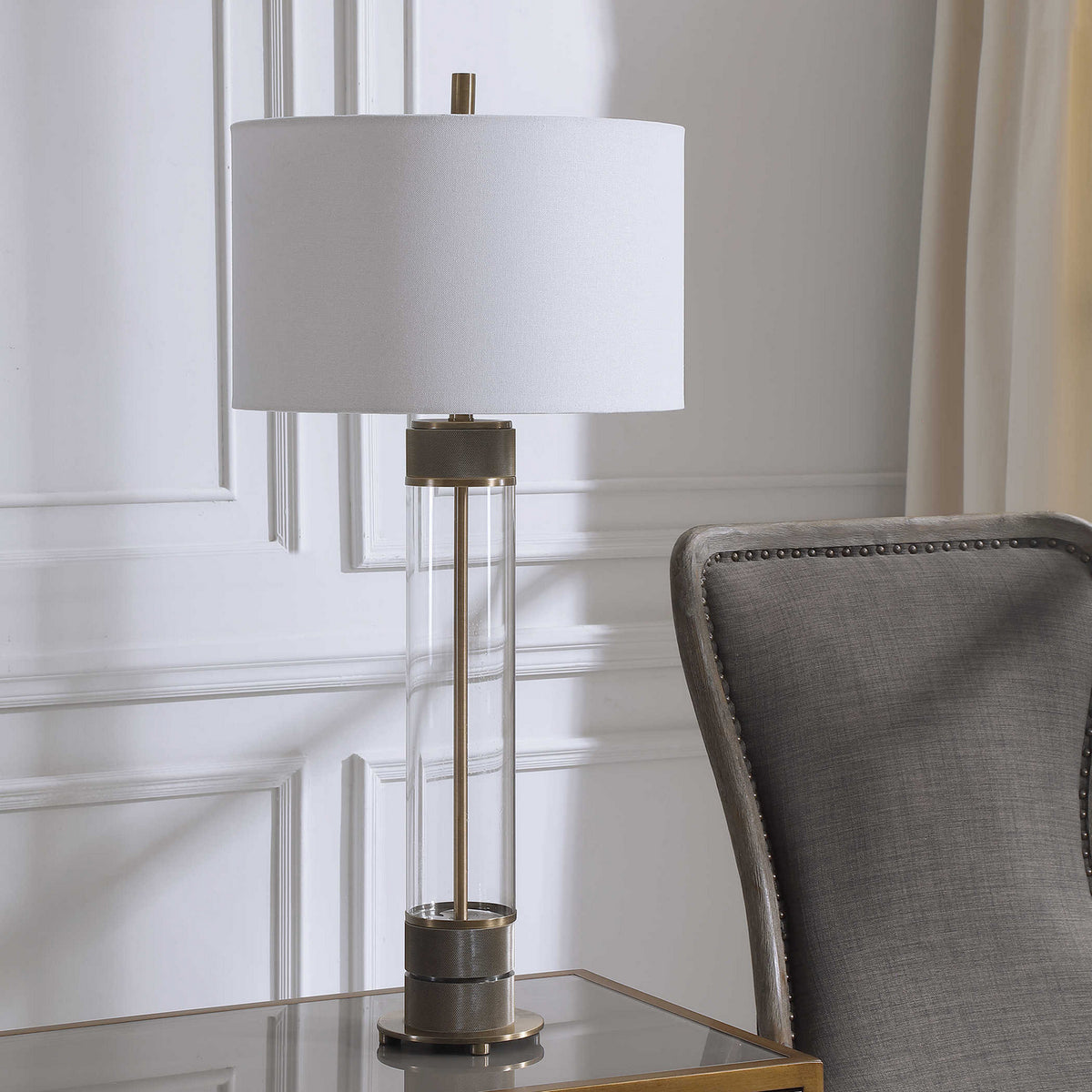 Uttermost - 28414-1 - One Light Table Lamp - Anmer - Antiqued Brass