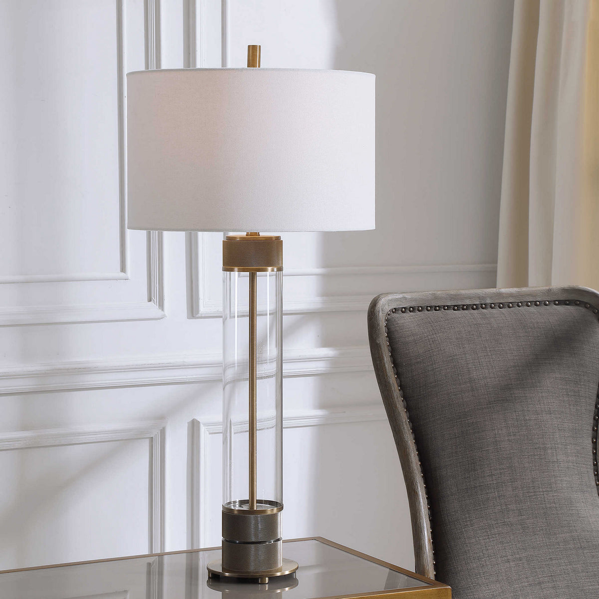 Uttermost - 28414-1 - One Light Table Lamp - Anmer - Antiqued Brass