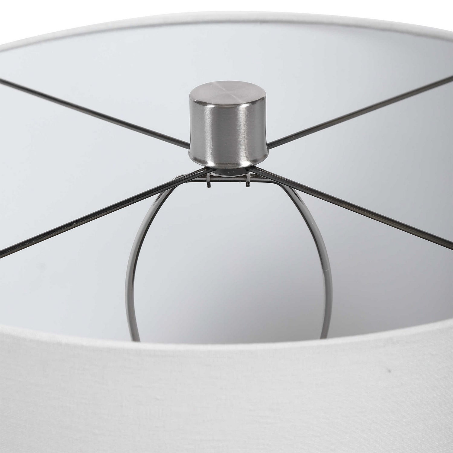 Uttermost - 28431 - One Light Table Lamp - Azariah - Brushed Nickel