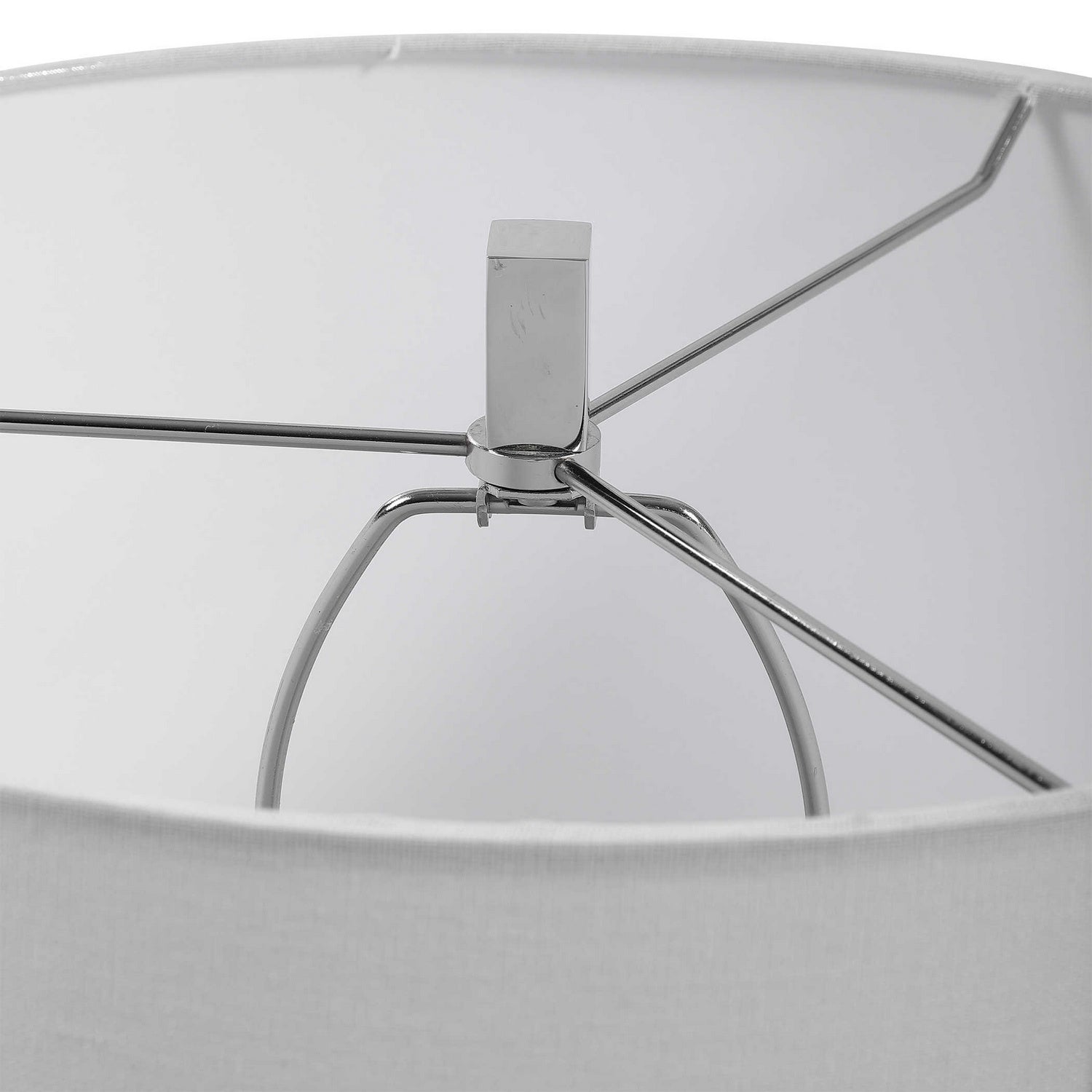Uttermost - 28449 - One Light Table Lamp - Cordata - Polished Nickel