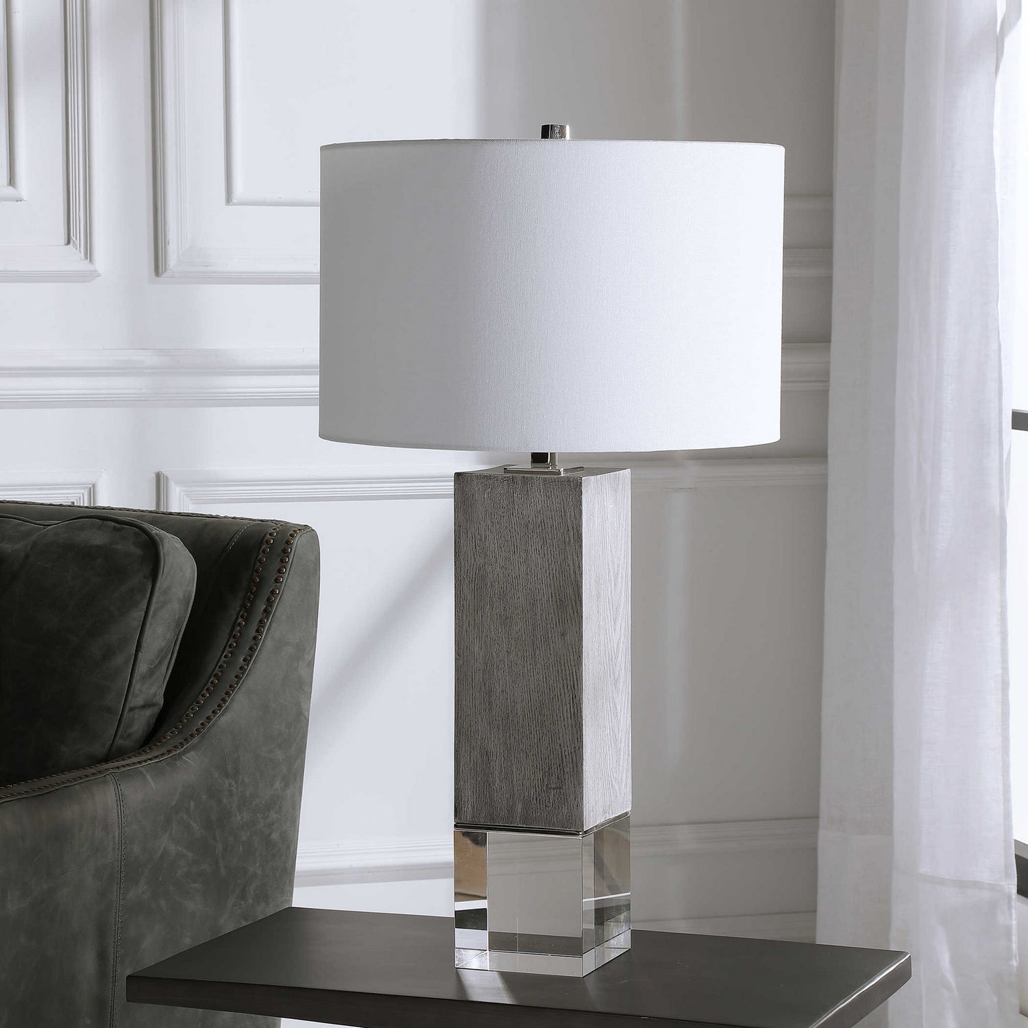 Uttermost - 28449 - One Light Table Lamp - Cordata - Polished Nickel