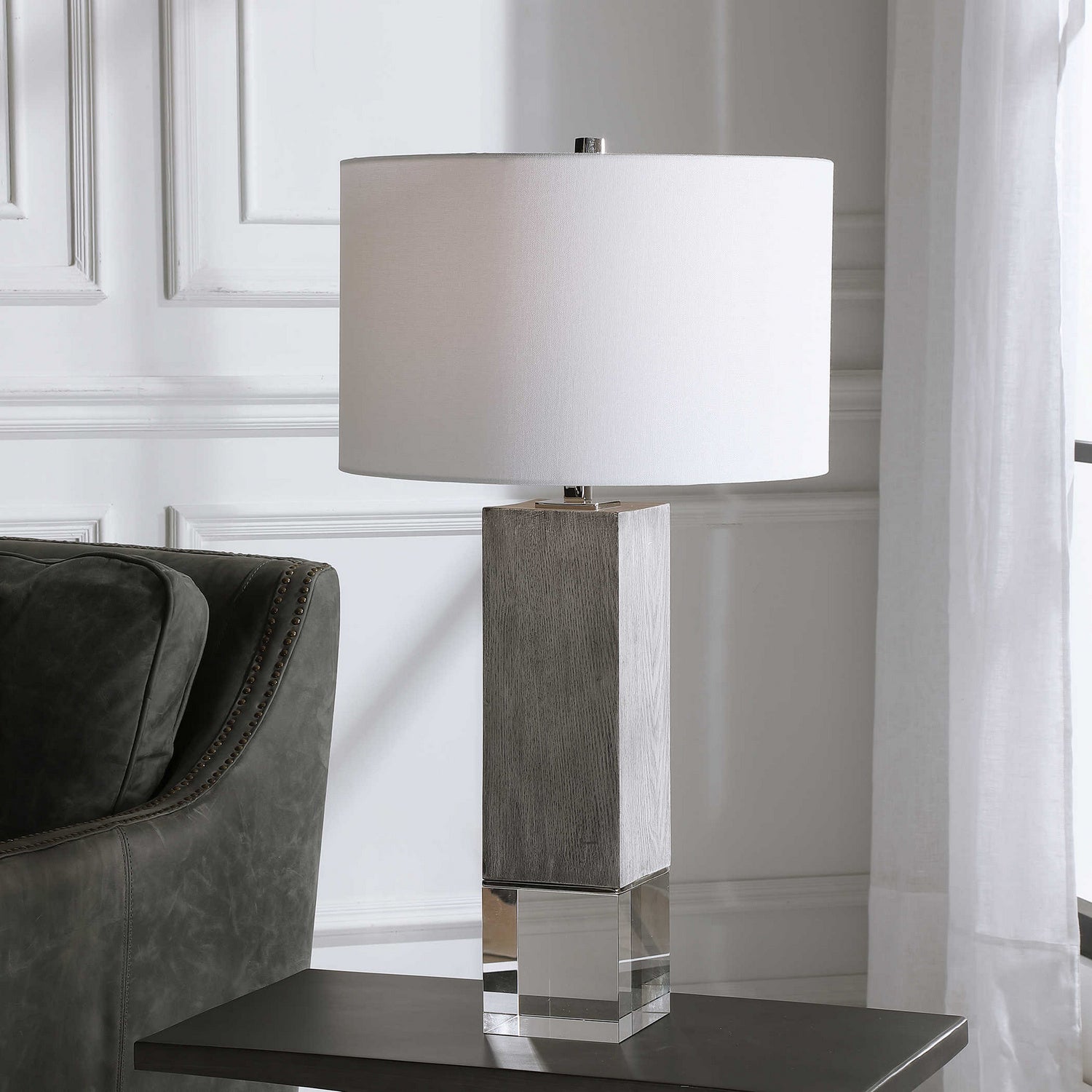 Uttermost - 28449 - One Light Table Lamp - Cordata - Polished Nickel
