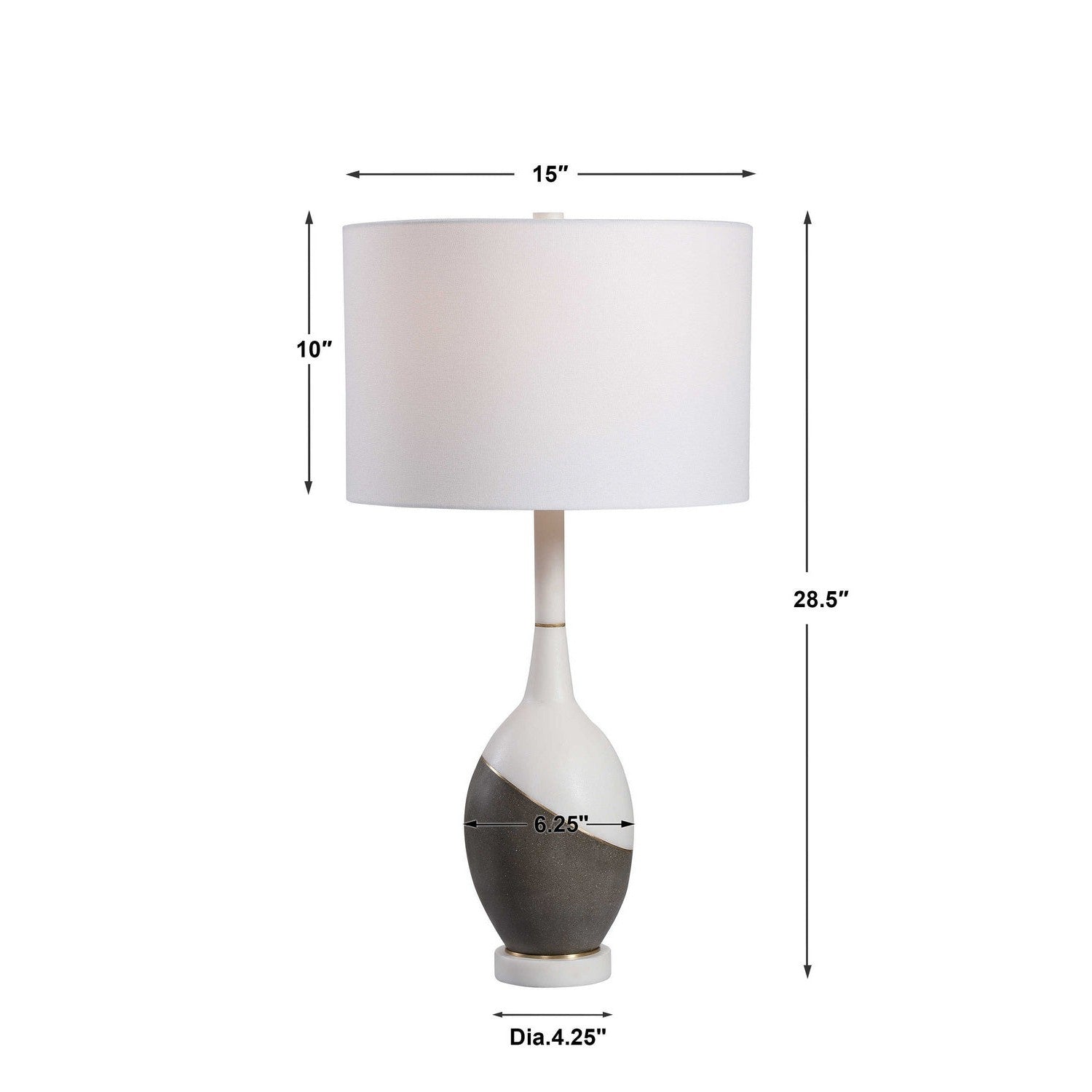 Uttermost - 28465 - One Light Table Lamp - Tanali - Brushed Gold