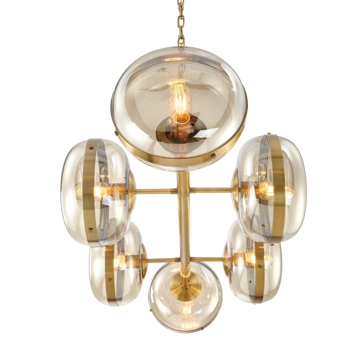 Eurofase - 38130-014 - Six Light Chandelier - Nottingham - Brass