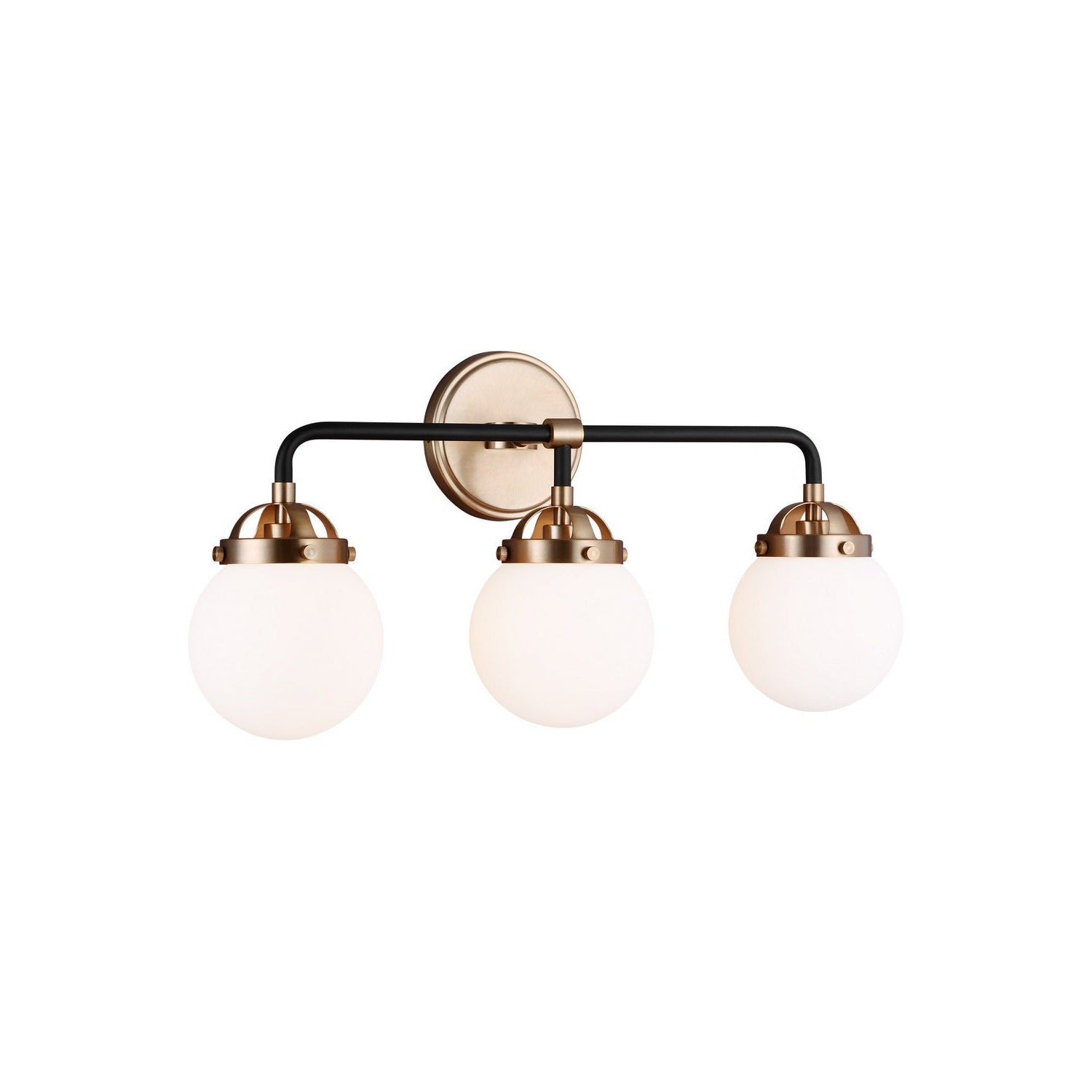 Visual Comfort Studio - 4487903EN-848 - Three Light Wall / Bath - Cafe - Satin Brass