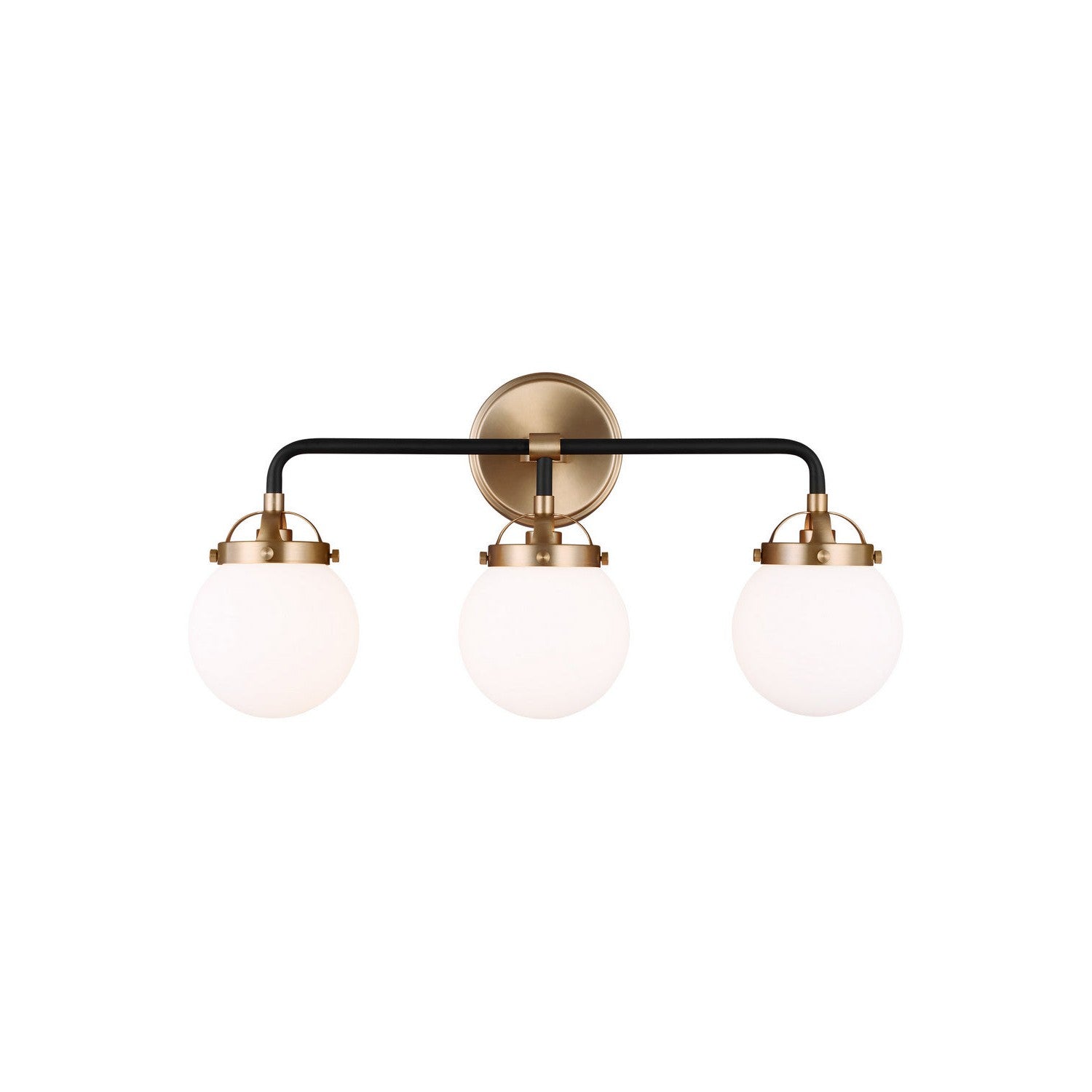 Visual Comfort Studio - 4487903EN-848 - Three Light Wall / Bath - Cafe - Satin Brass