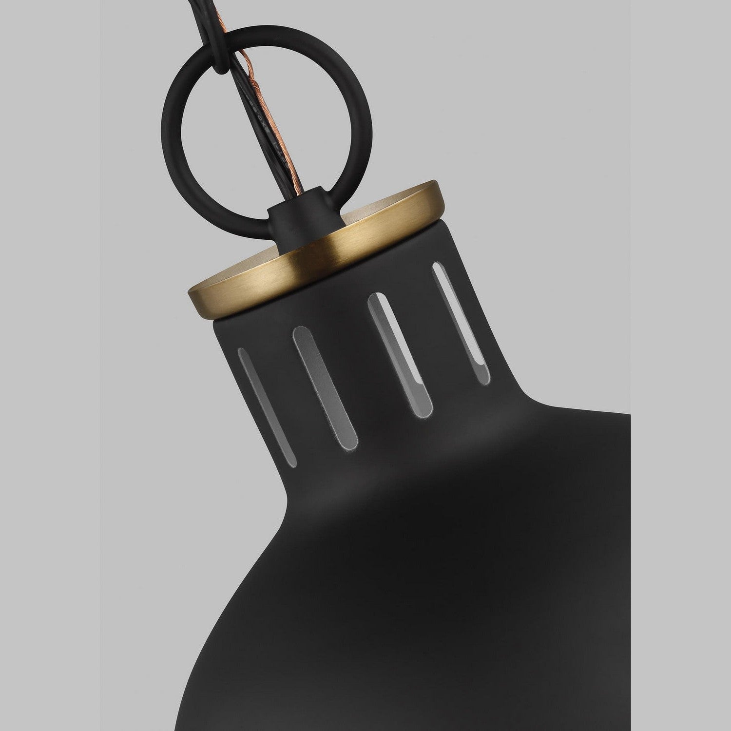 Visual Comfort Studio - 6177101EN3-112 - One Light Mini Pendant - Hanks - Midnight Black