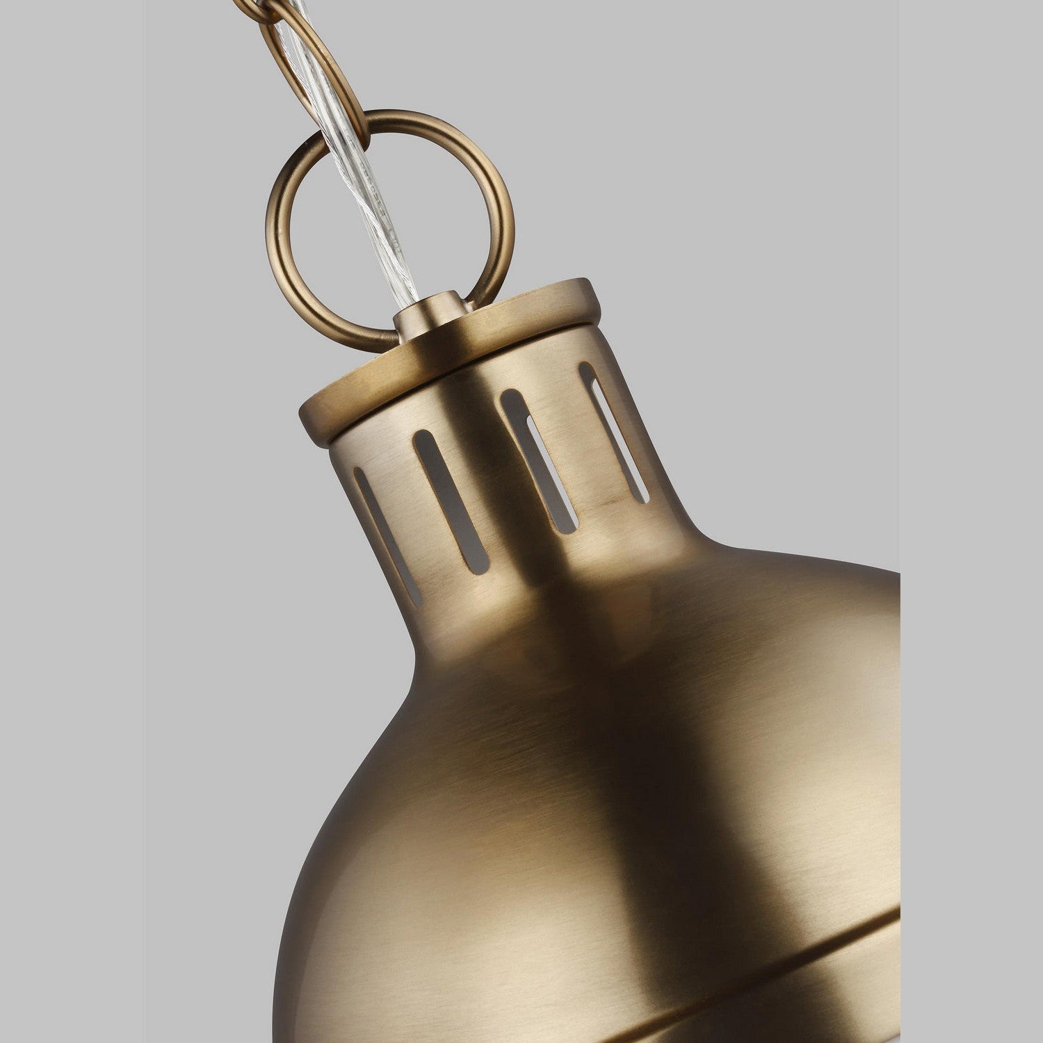 Visual Comfort Studio - 6177101EN3-848 - One Light Mini Pendant - Hanks - Satin Brass