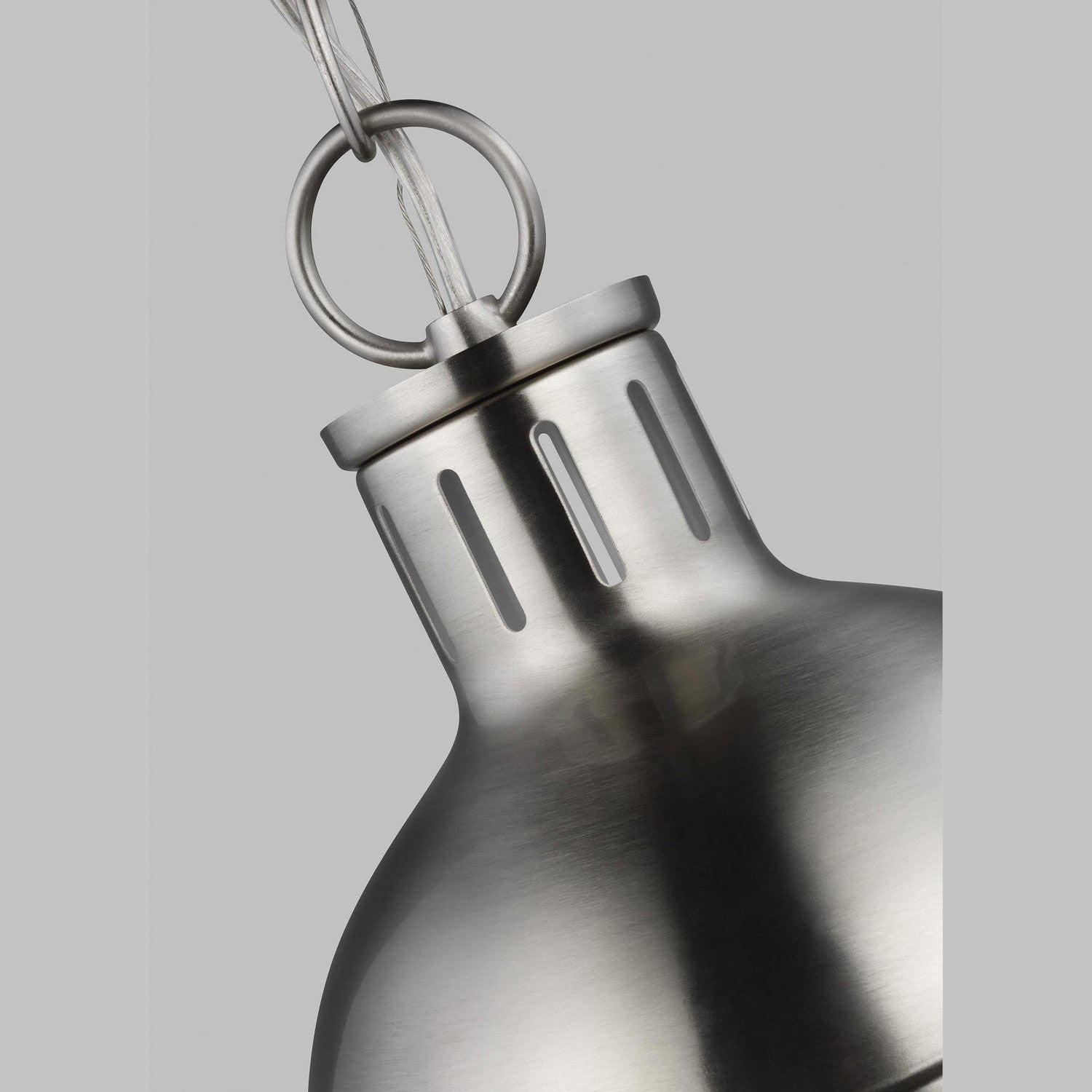 Visual Comfort Studio - 6177101EN3-962 - One Light Mini Pendant - Hanks - Brushed Nickel