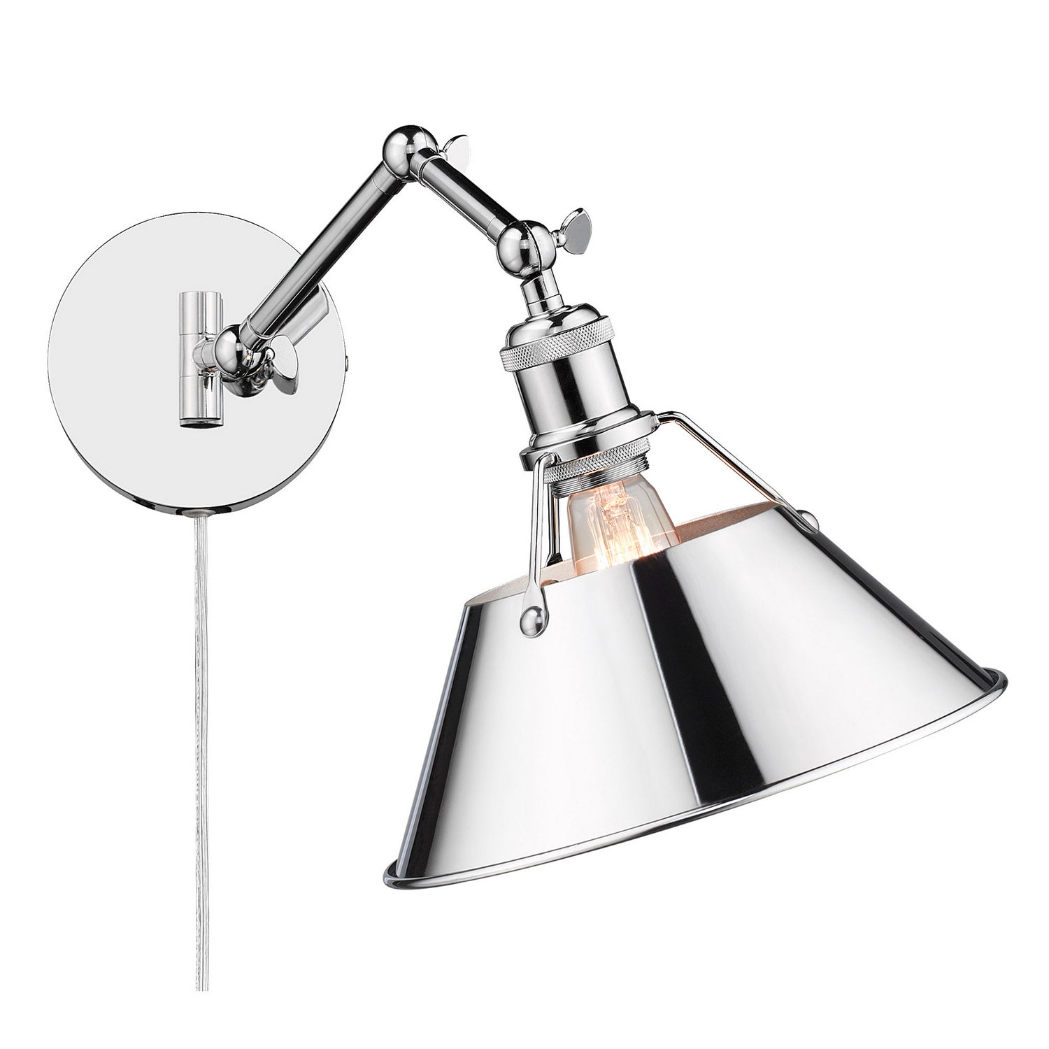 Golden - 3306-A1W CH-CH - One Light Wall Sconce - Orwell - Chrome