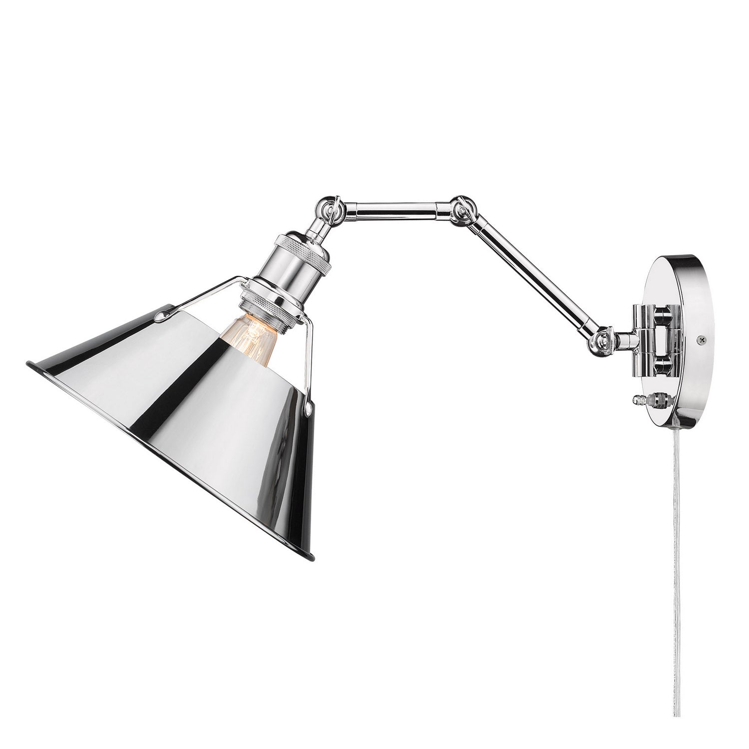 Golden - 3306-A1W CH-CH - One Light Wall Sconce - Orwell - Chrome
