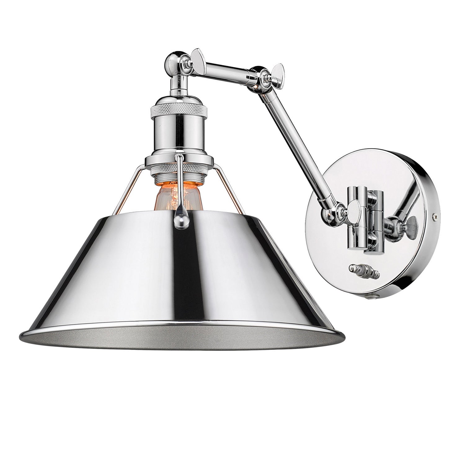 Golden - 3306-A1W CH-CH - One Light Wall Sconce - Orwell - Chrome