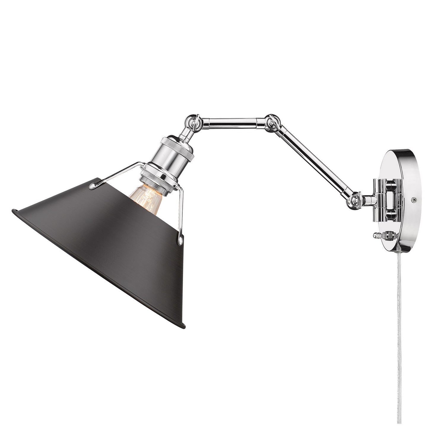 Golden - 3306-A1W CH-RBZ - One Light Wall Sconce - Orwell - Chrome