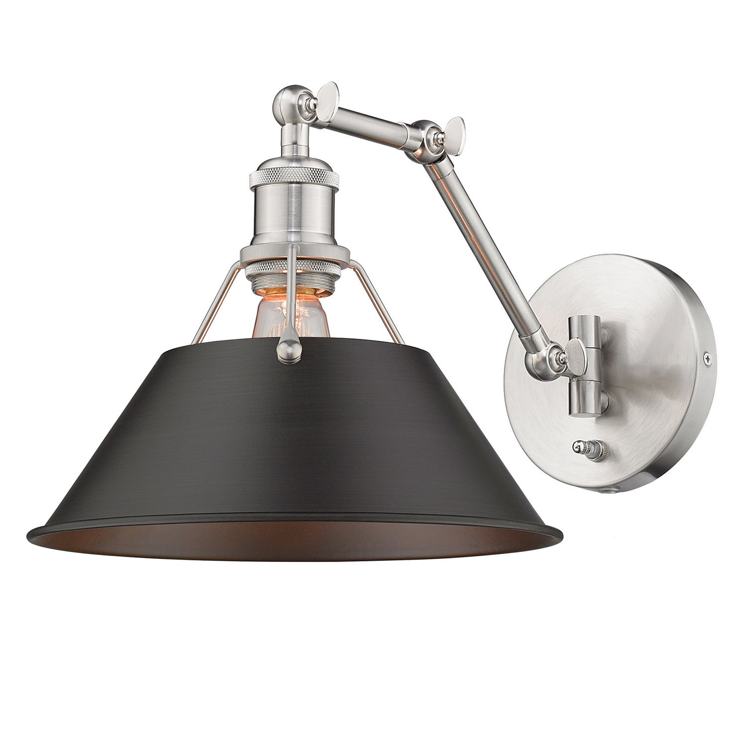 Golden - 3306-A1W PW-RBZ - One Light Wall Sconce - Orwell - Pewter