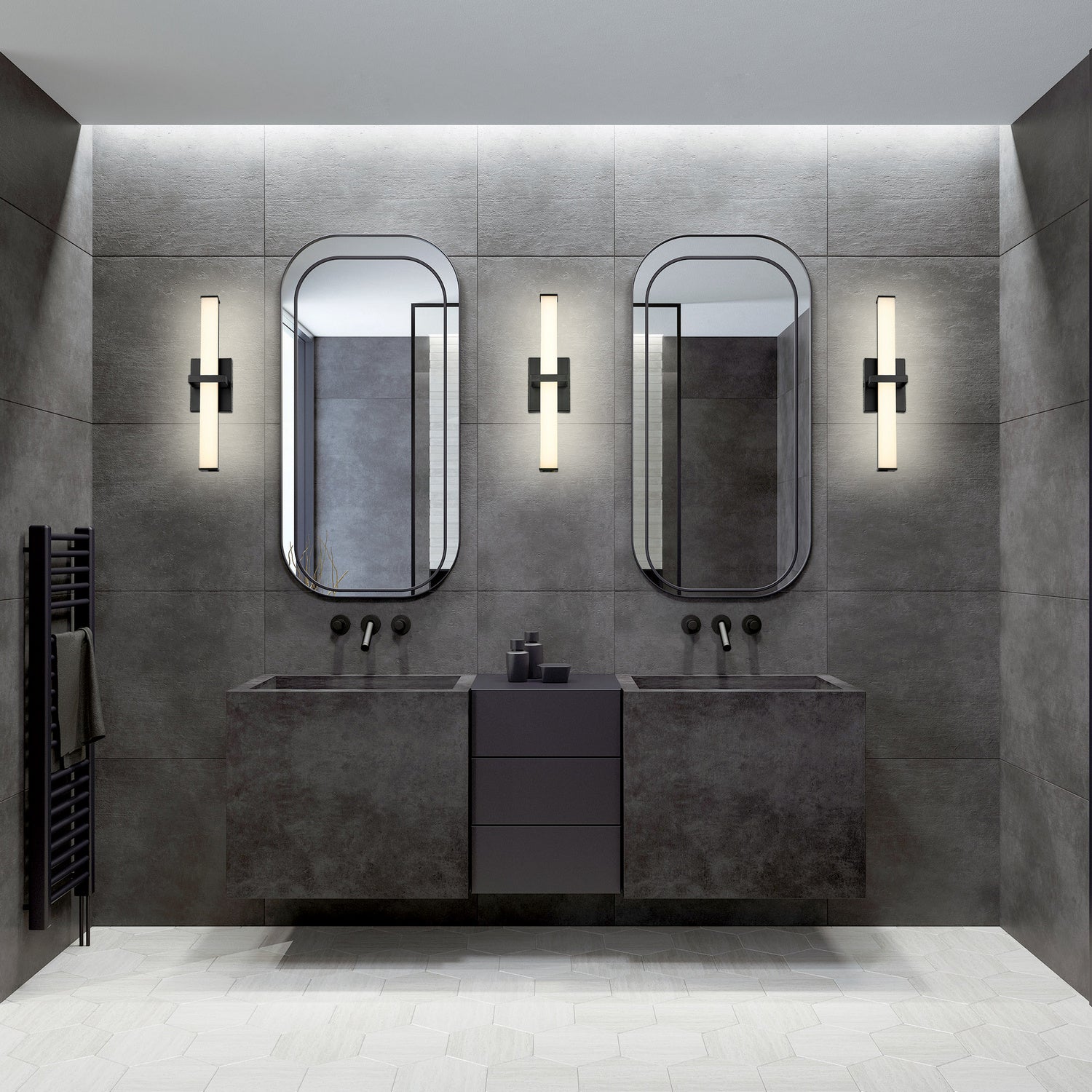 Golden - 5623-B19 BLK-OP - LED Bath Bar - Elon - Matte Black