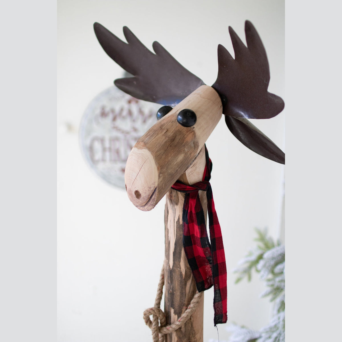 Kalalou - NBA2371 - Recycled Wood And Moose - Multi