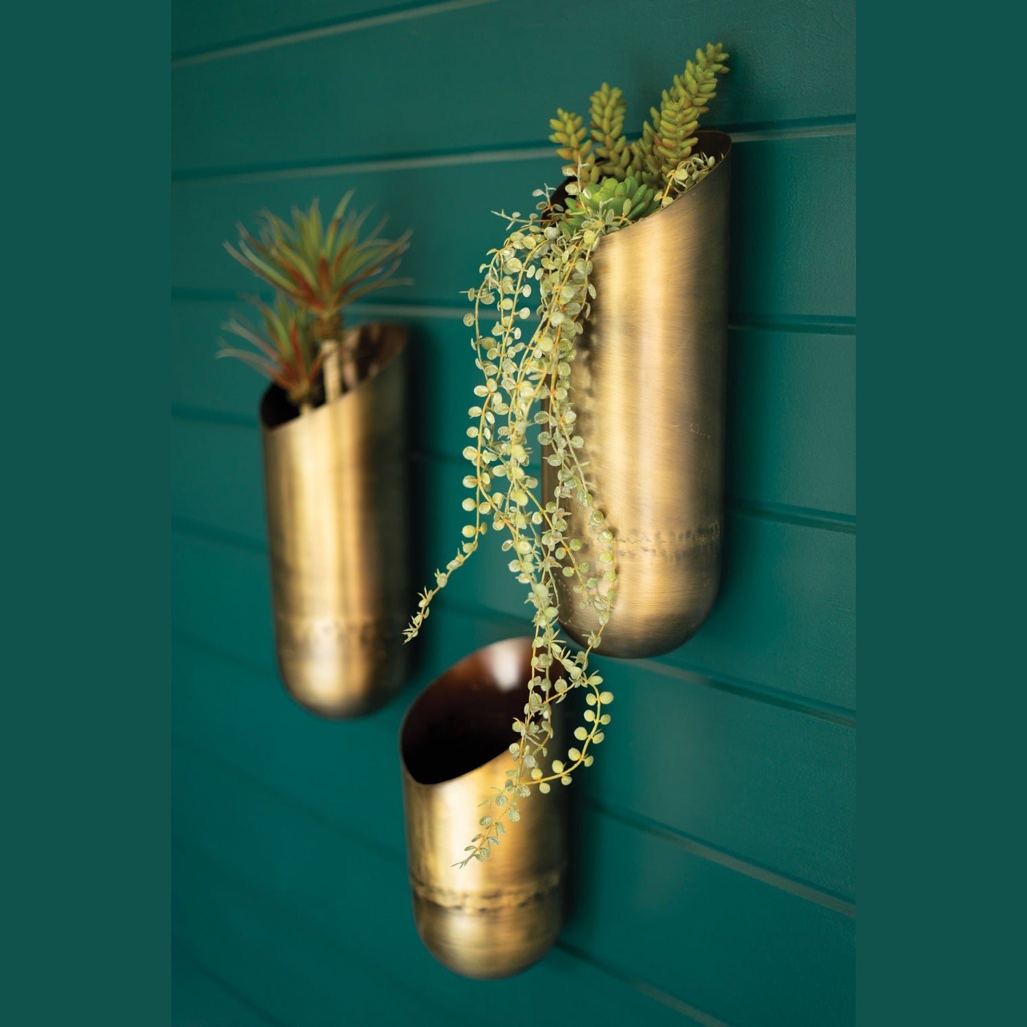 Kalalou - NDE1405 - Wall Vases - Gold