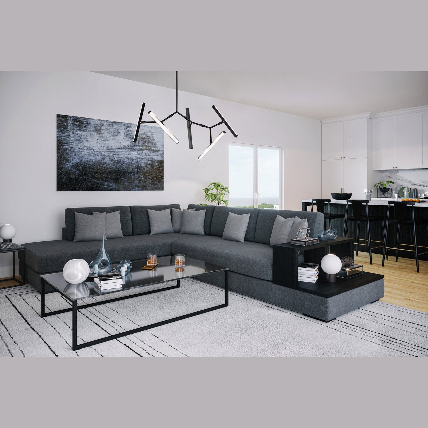 ET2 - E21244-BK - LED Pendant - Robotica - Black