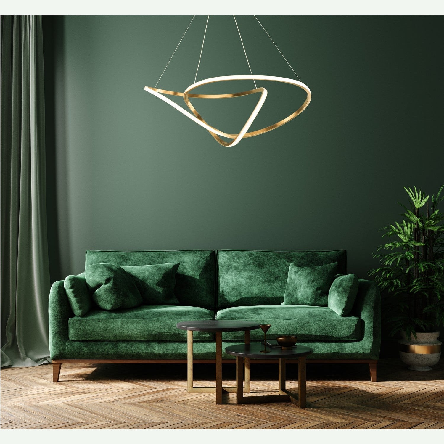 ET2 - E20454-BCN - LED Pendant - Perpetual - Brushed Champagne