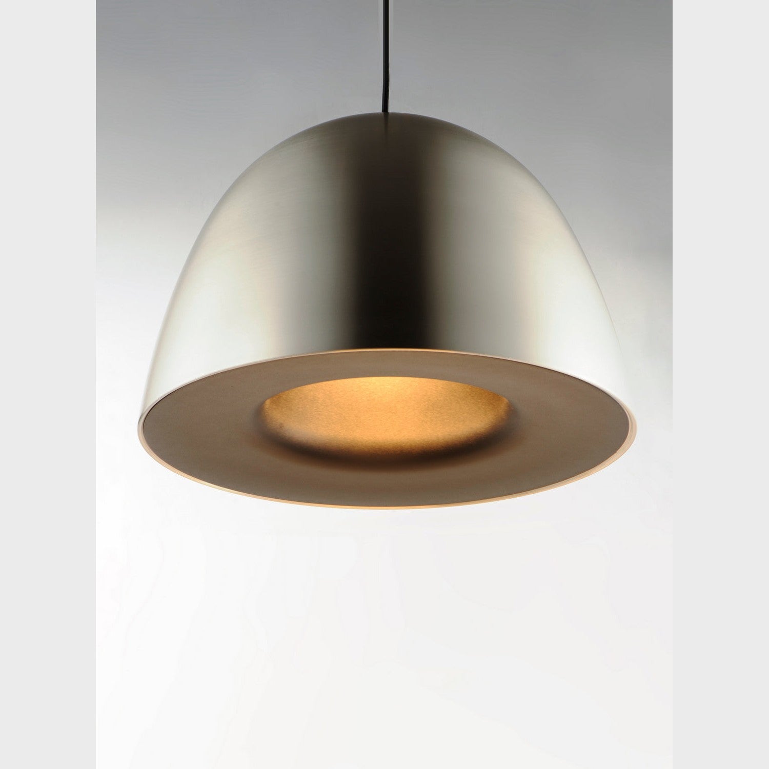 ET2 - E24916-SNBK - LED Pendant - Fungo - Satin Nickel / Black