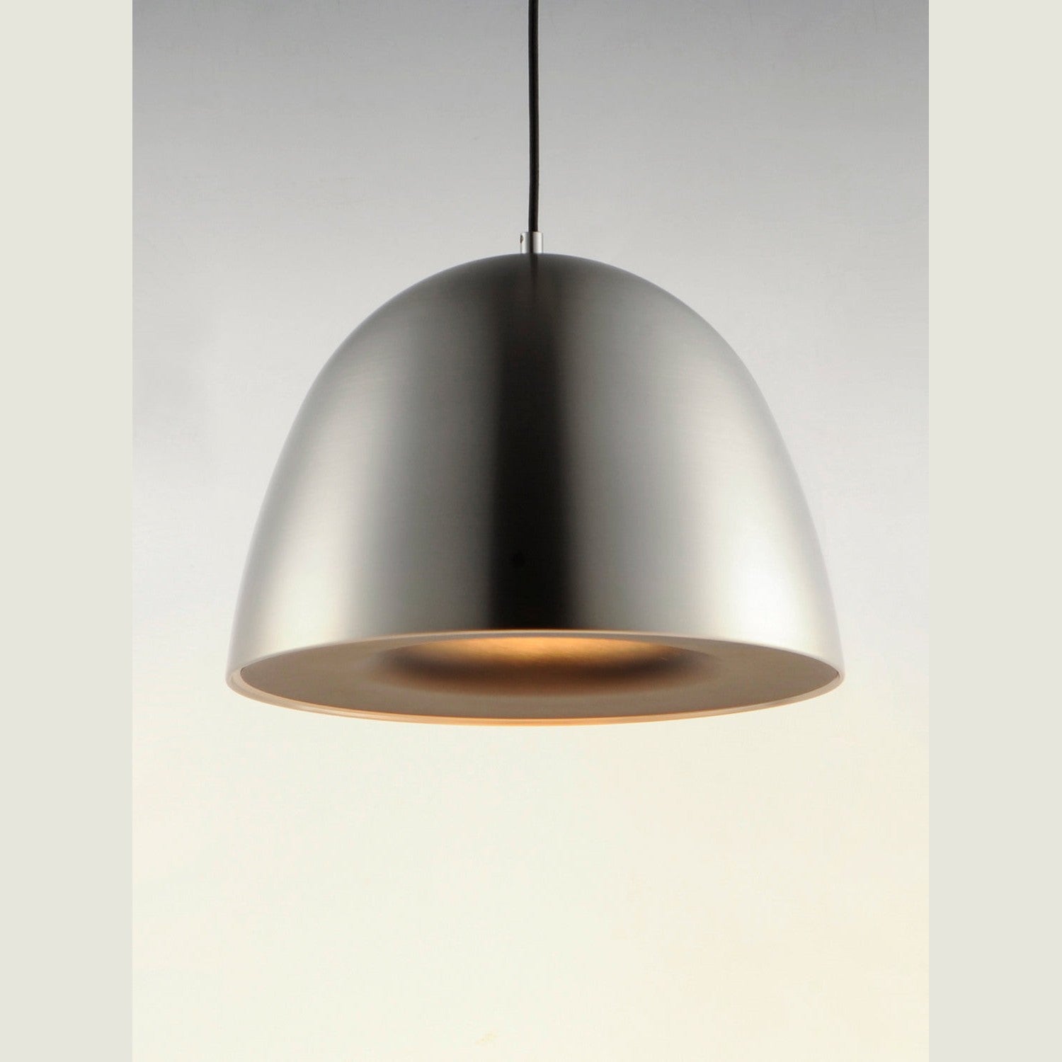 ET2 - E24916-SNBK - LED Pendant - Fungo - Satin Nickel / Black