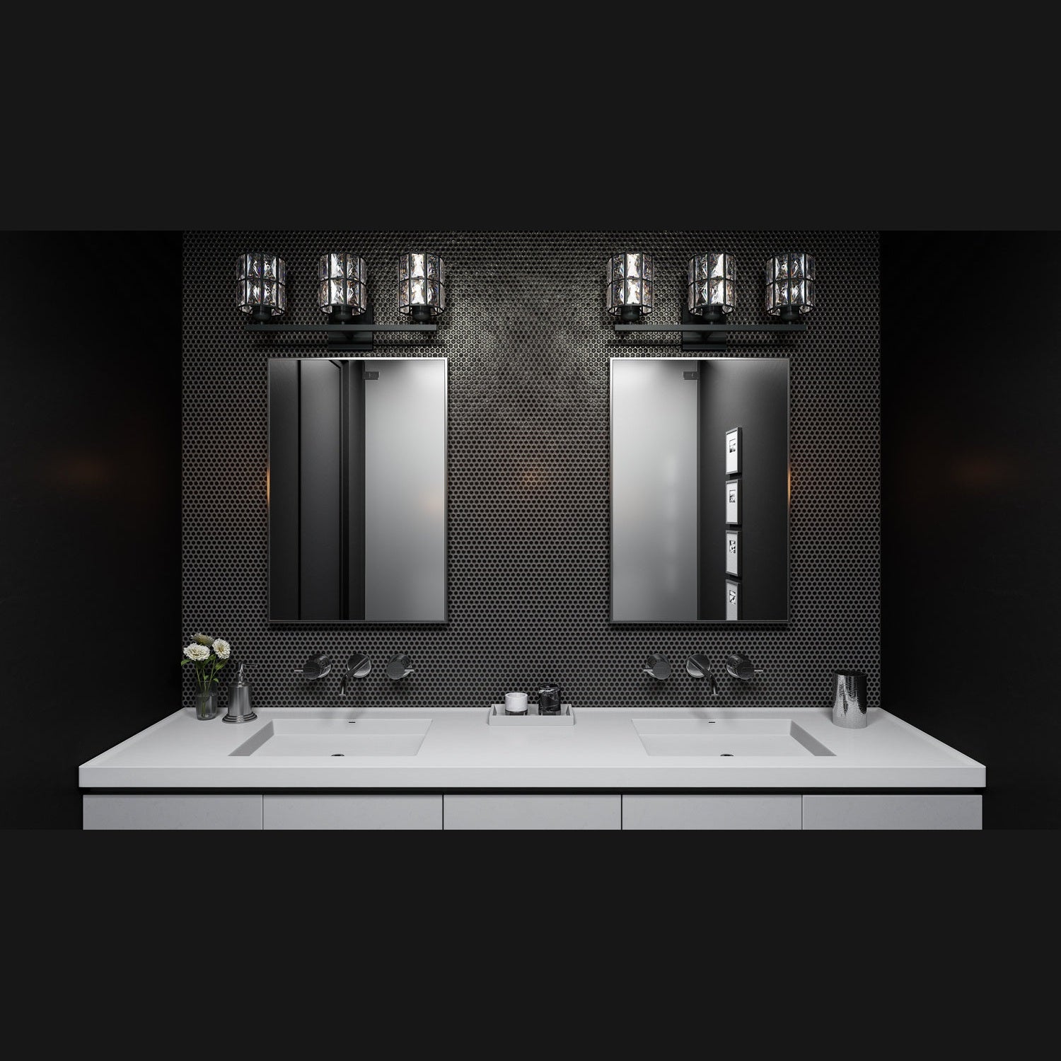 Quoizel - GIB8622MBK - Three Light Bath - Gibson - Matte Black