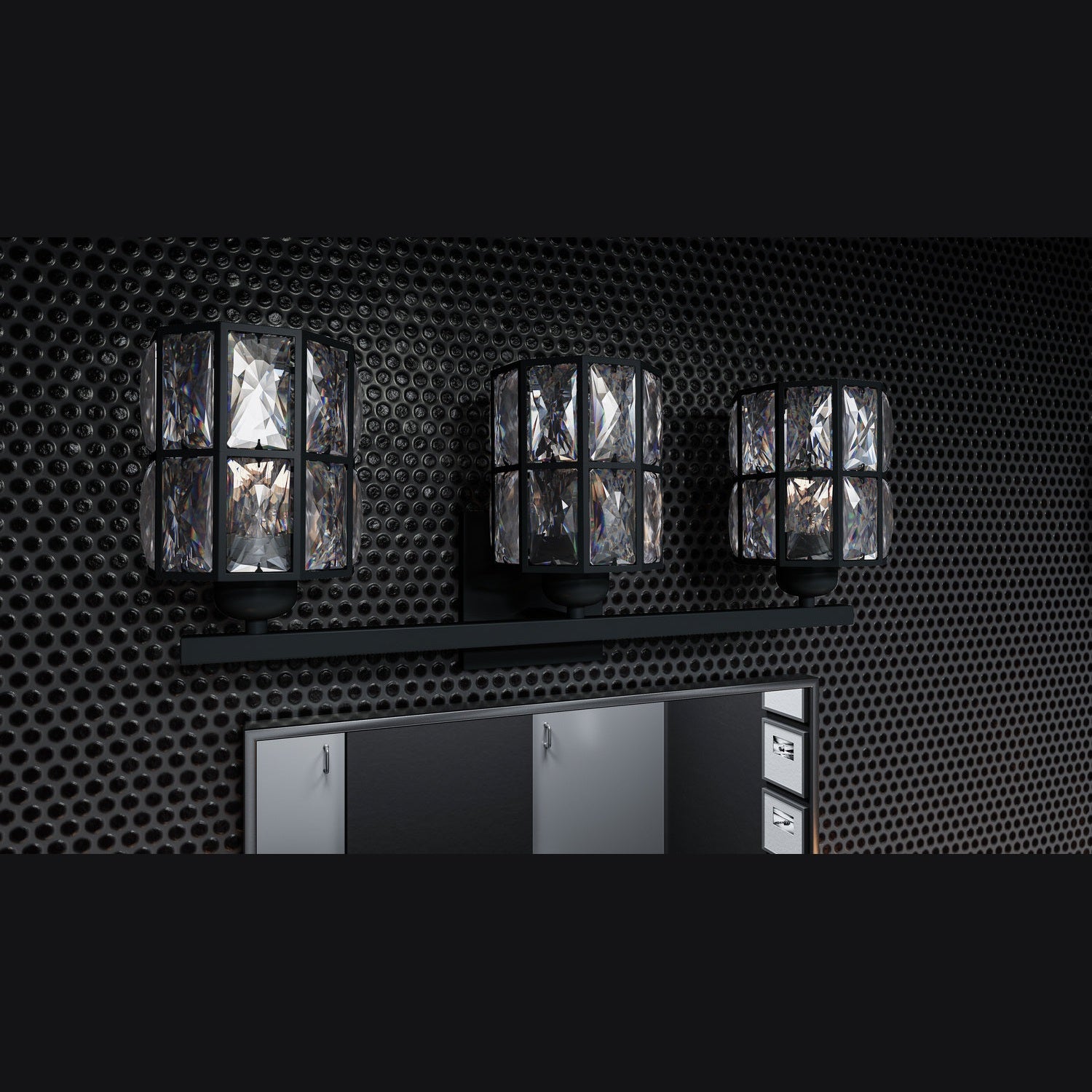 Quoizel - GIB8622MBK - Three Light Bath - Gibson - Matte Black