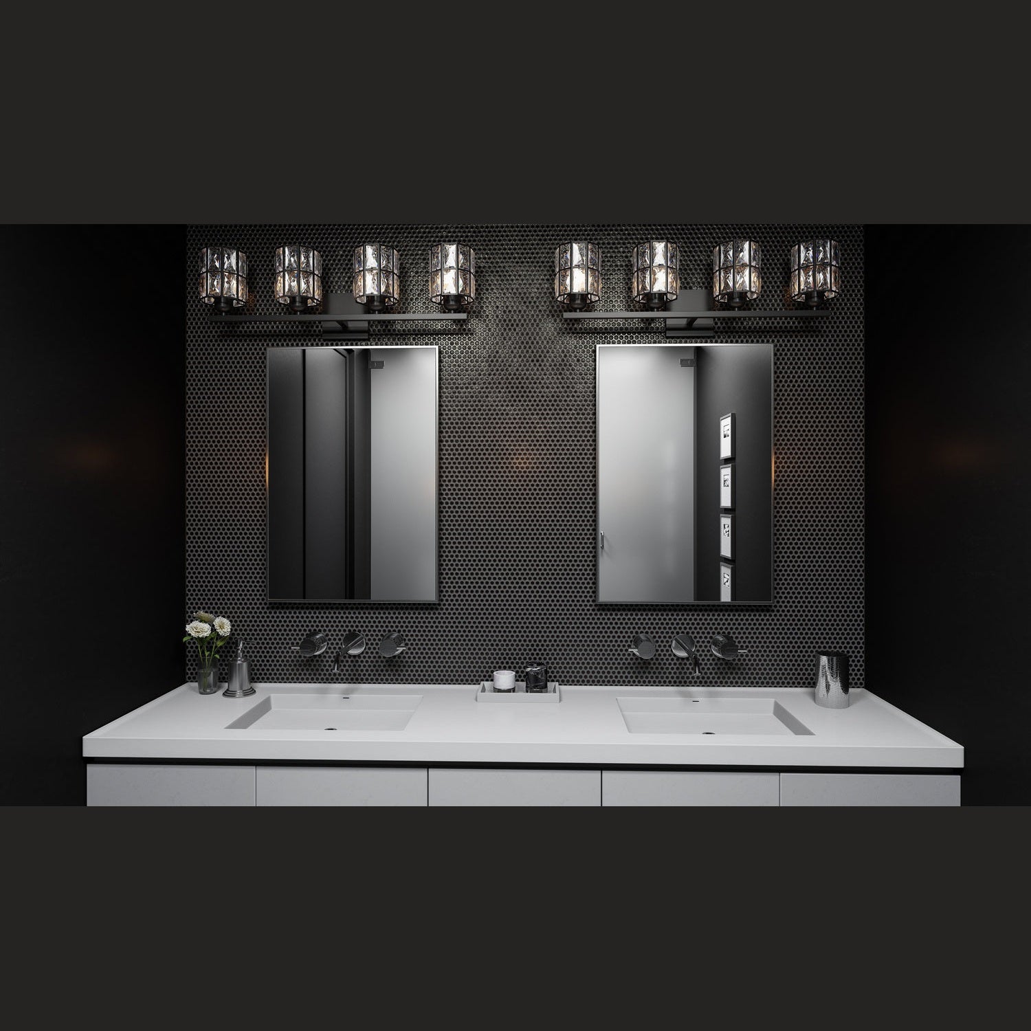 Quoizel - GIB8630MBK - Four Light Bath - Gibson - Matte Black