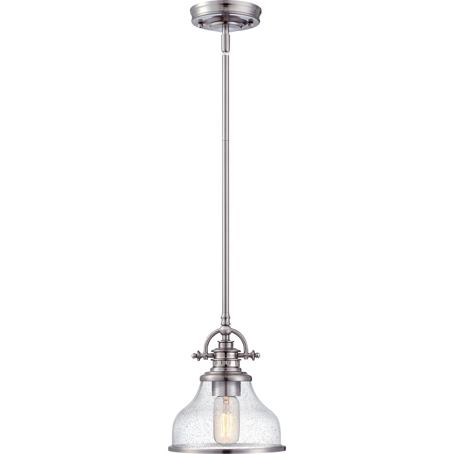 Quoizel - GRTS1508BN - One Light Mini Pendant - Grant - Brushed Nickel