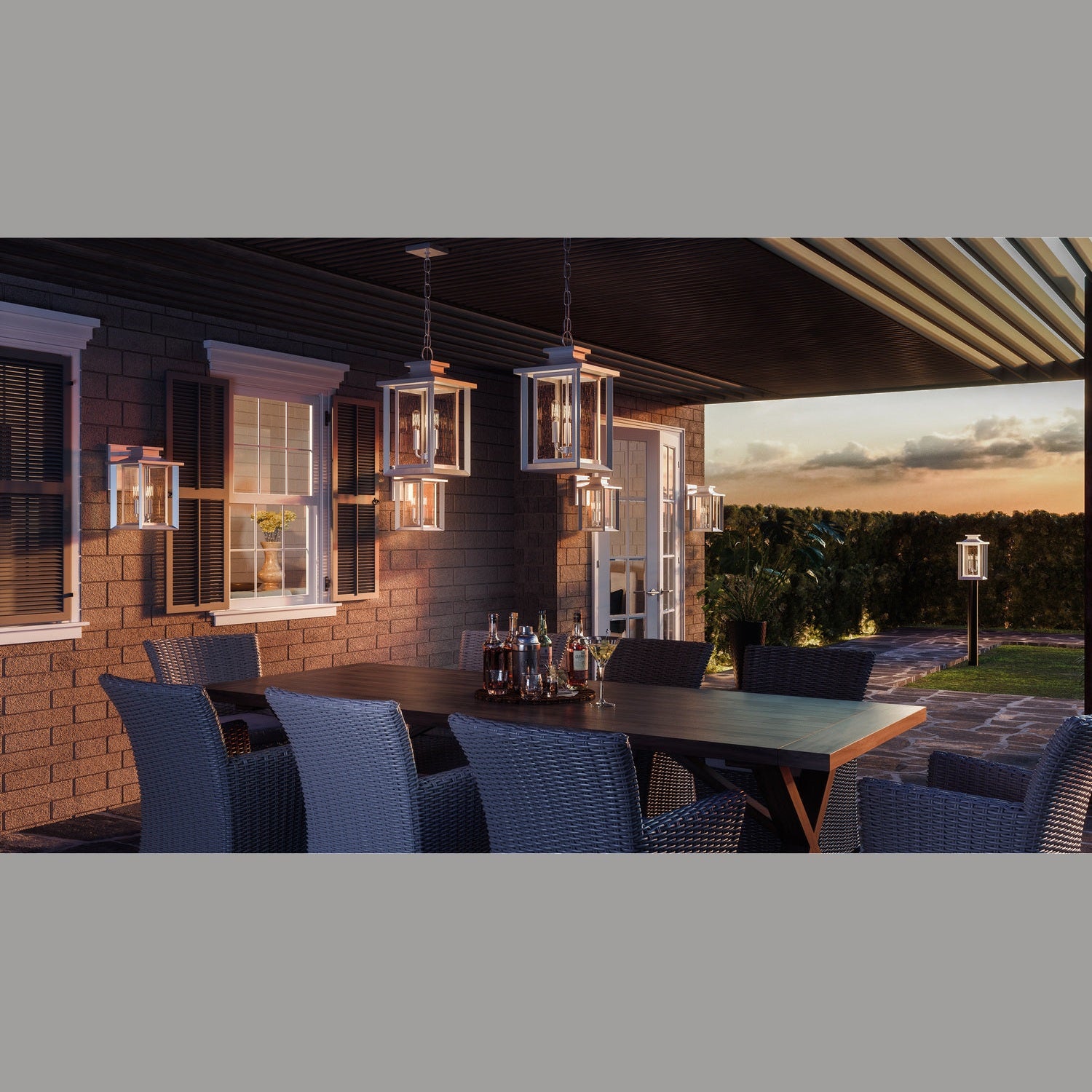 Quoizel - WKF8411W - Three Light Outdoor Wall Mount - Wakefield - Matte White