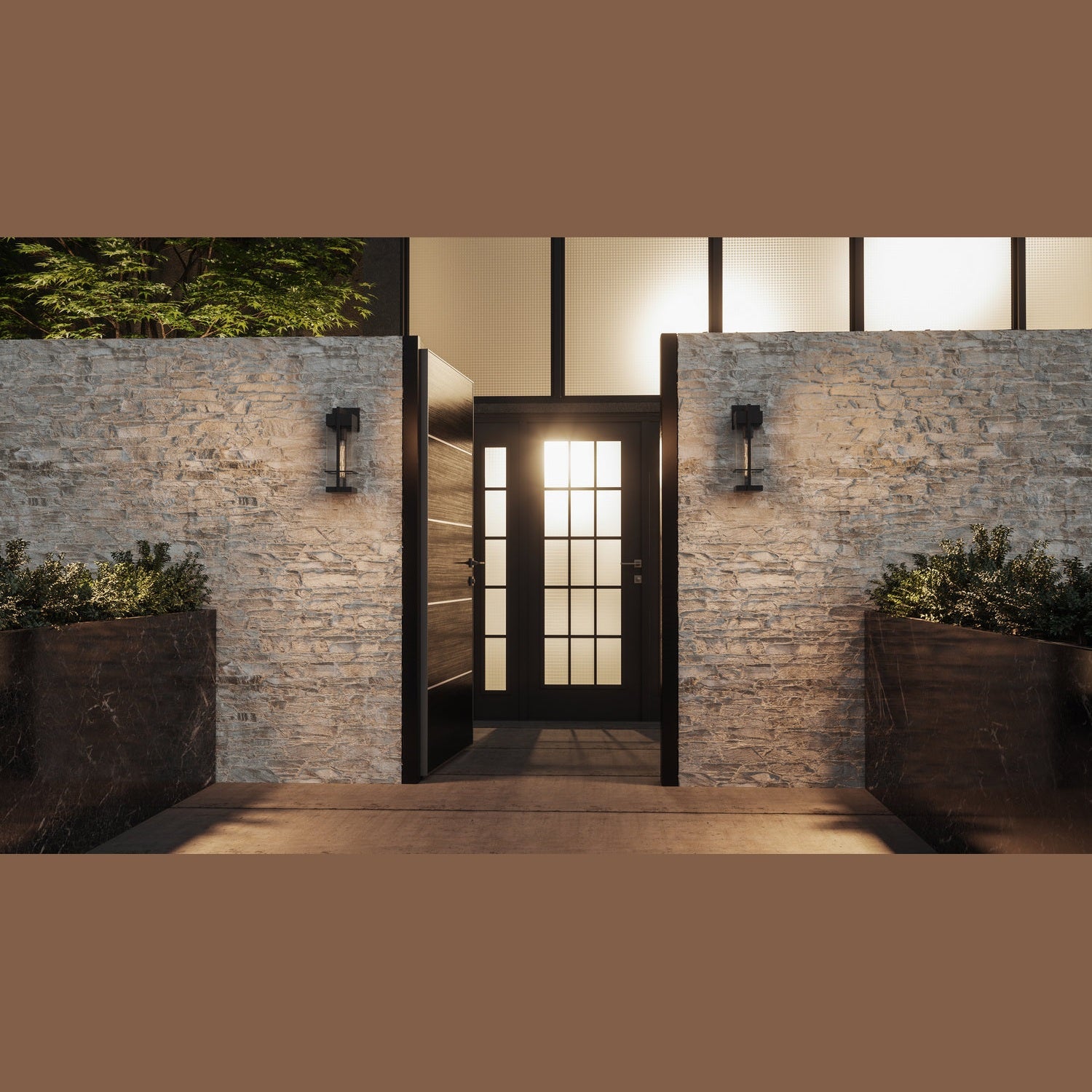 Quoizel - WYN8405EK - One Light Outdoor Wall Mount - Wynn - Earth Black