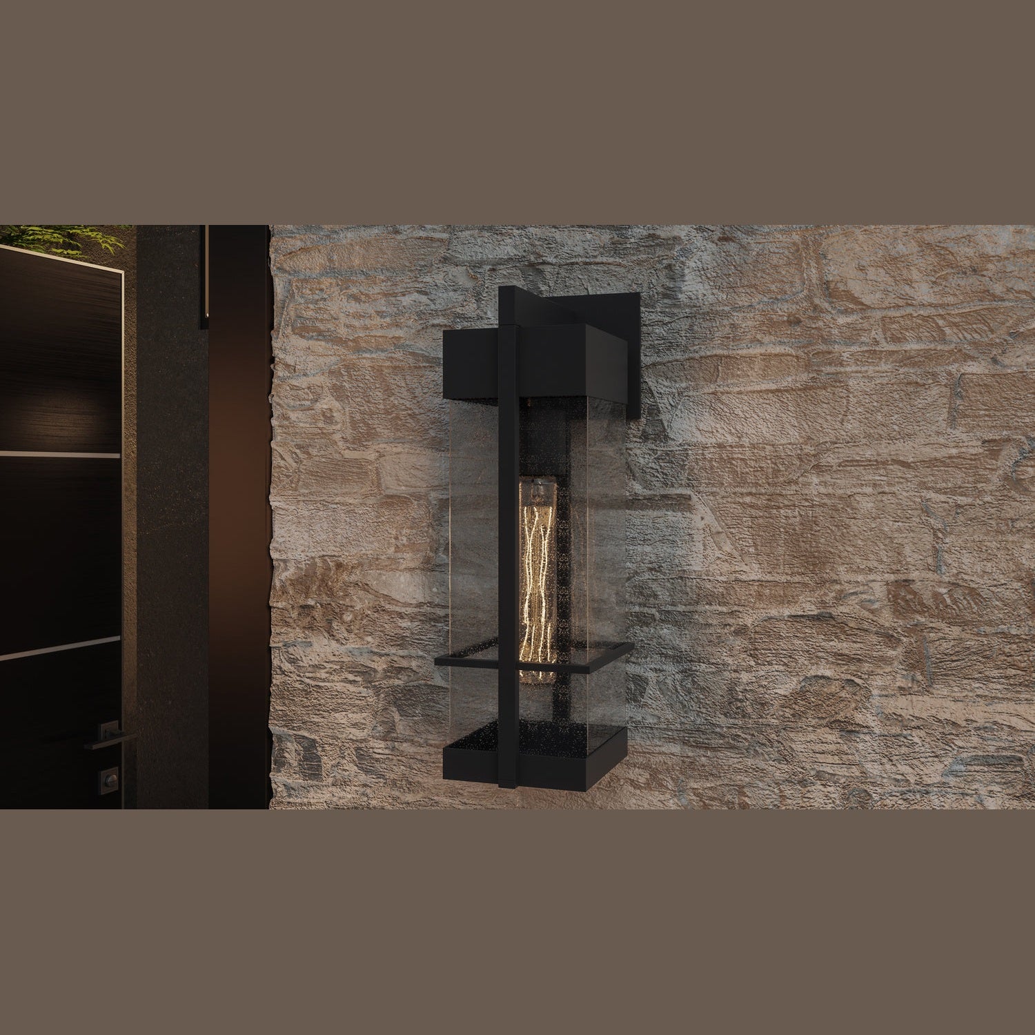 Quoizel - WYN8405EK - One Light Outdoor Wall Mount - Wynn - Earth Black
