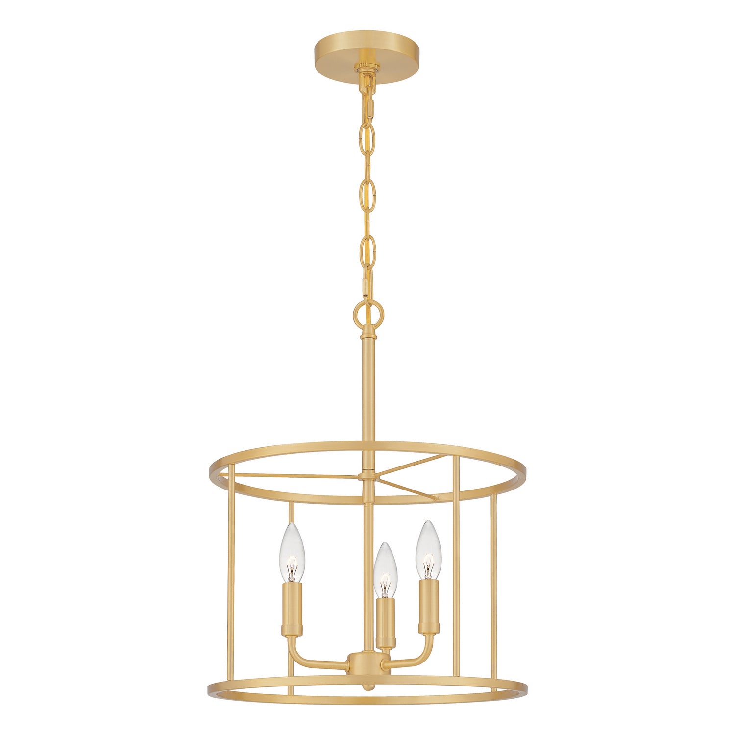 Quoizel - ABR2814AB - Three Light Pendant - Abner - Aged Brass
