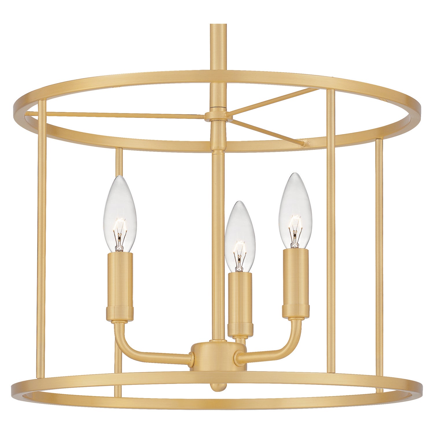 Quoizel - ABR2814AB - Three Light Pendant - Abner - Aged Brass