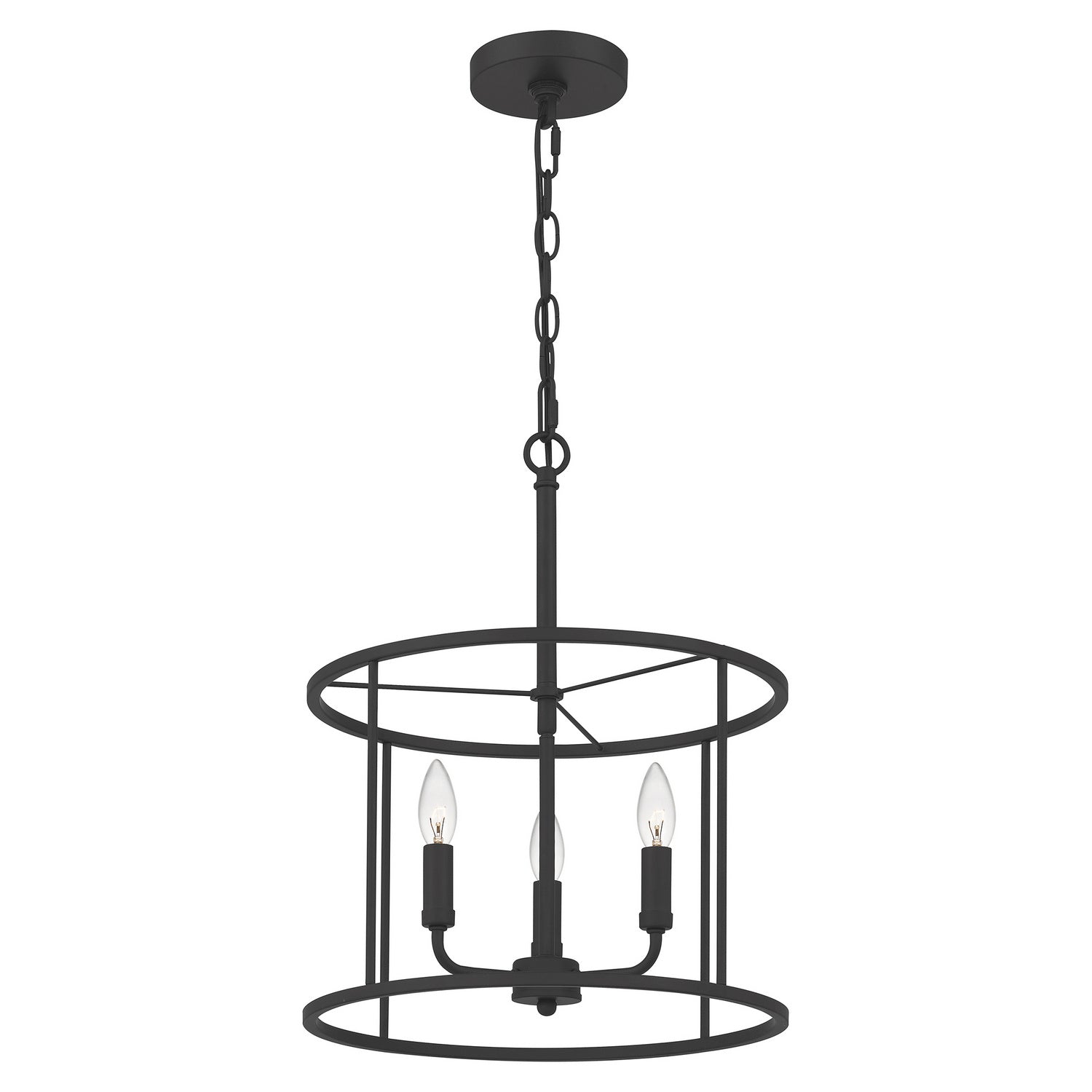Quoizel - ABR2814MBK - Three Light Pendant - Abner - Matte Black