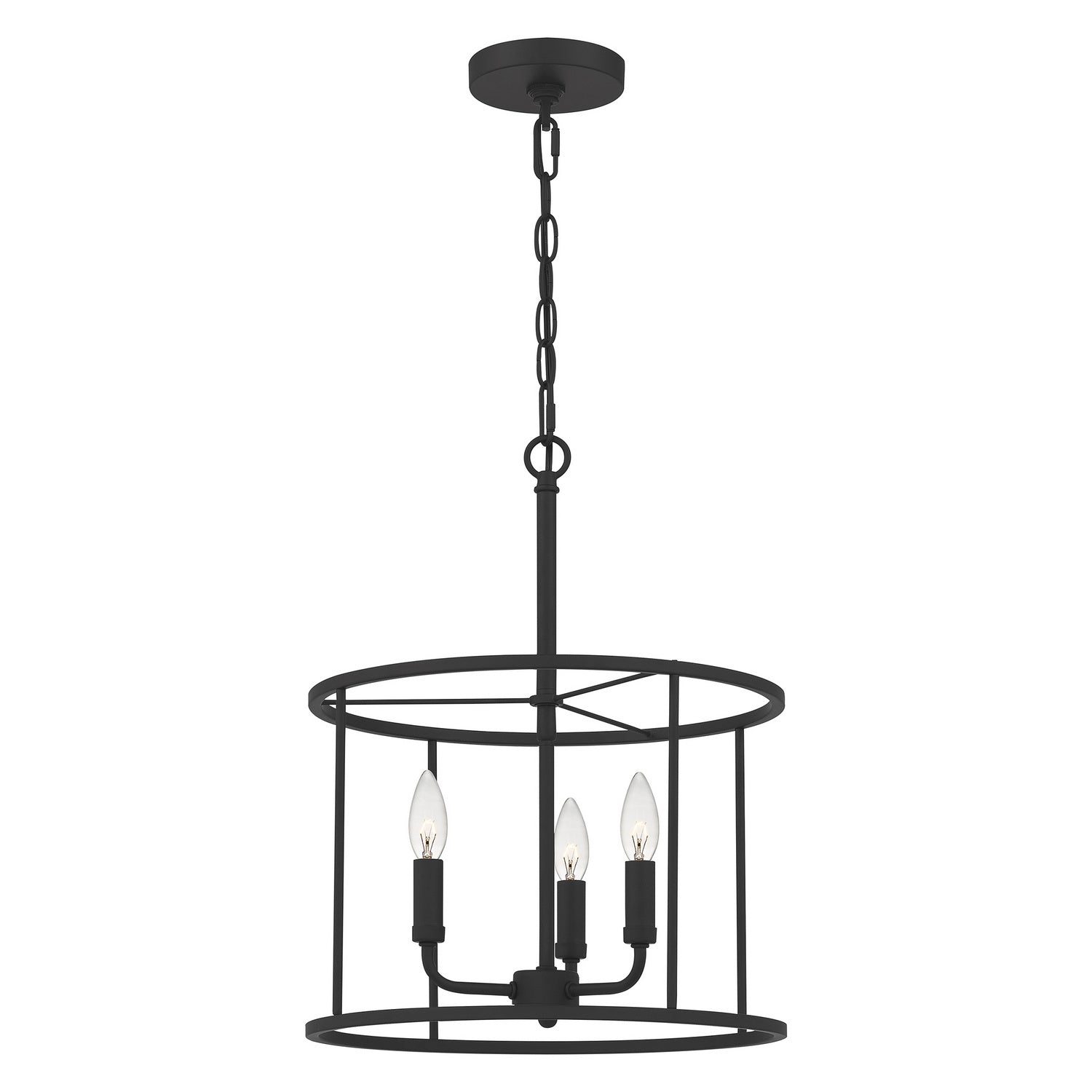 Quoizel - ABR2814MBK - Three Light Pendant - Abner - Matte Black