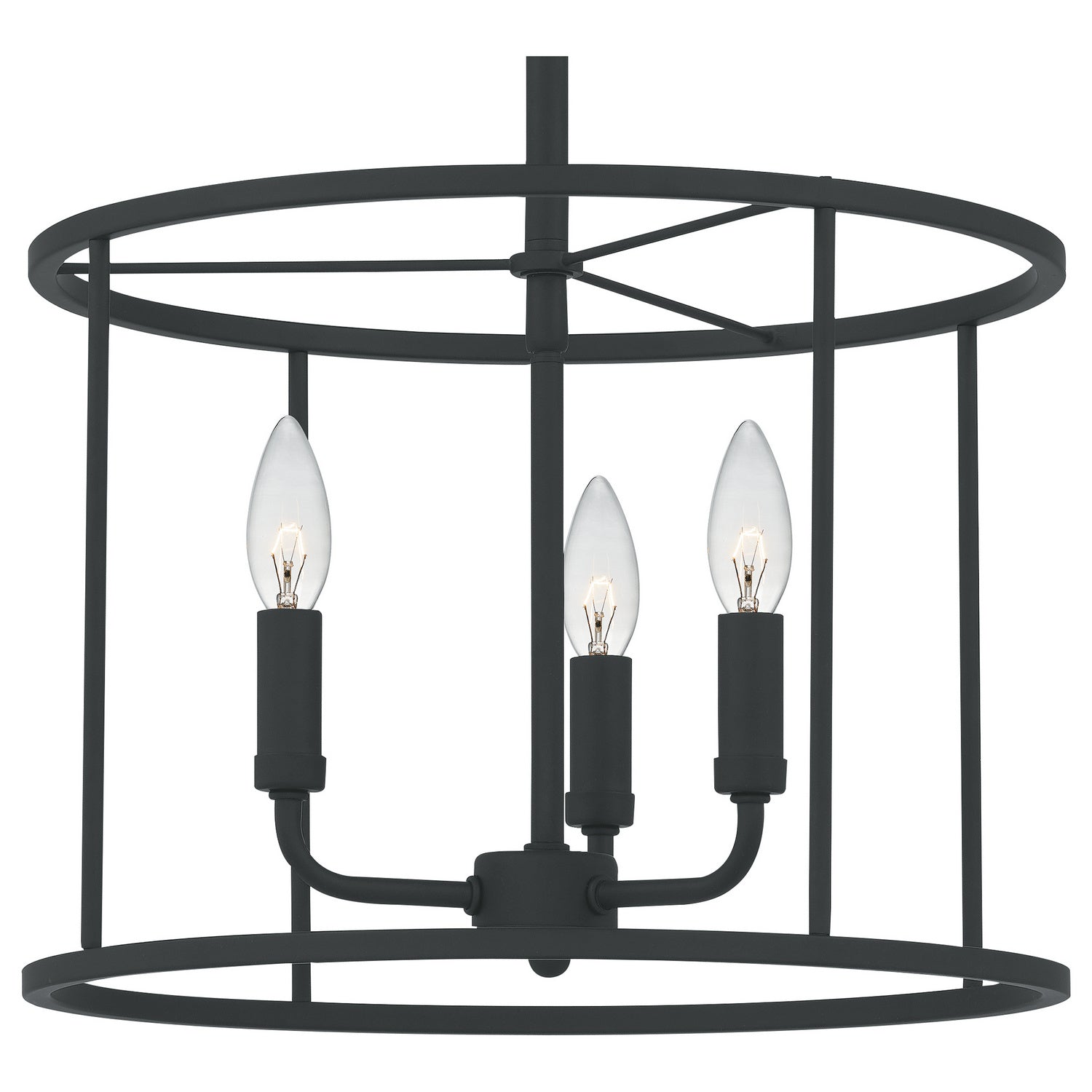 Quoizel - ABR2814MBK - Three Light Pendant - Abner - Matte Black