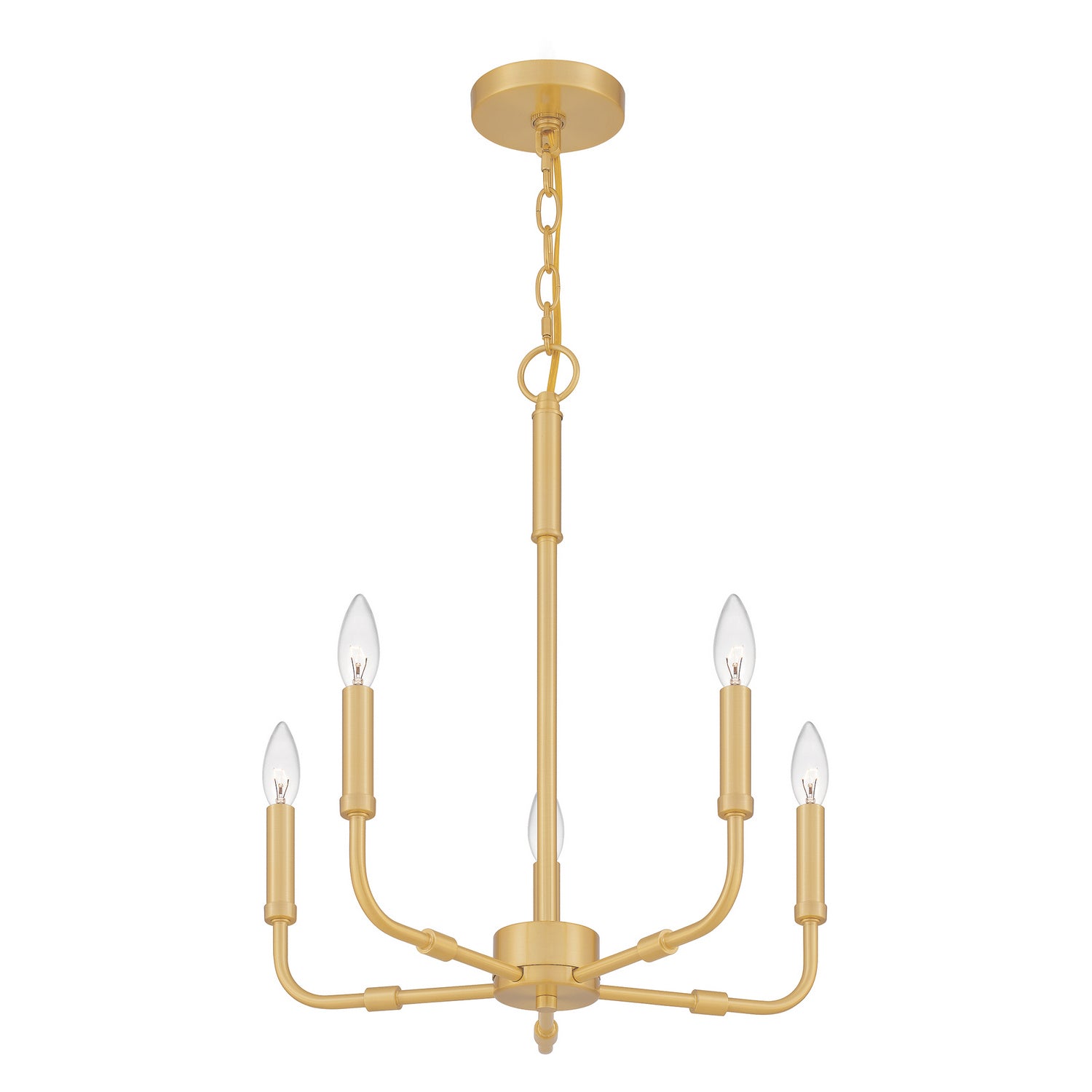 Quoizel - ABR5018AB - Five Light Chandelier - Abner - Aged Brass