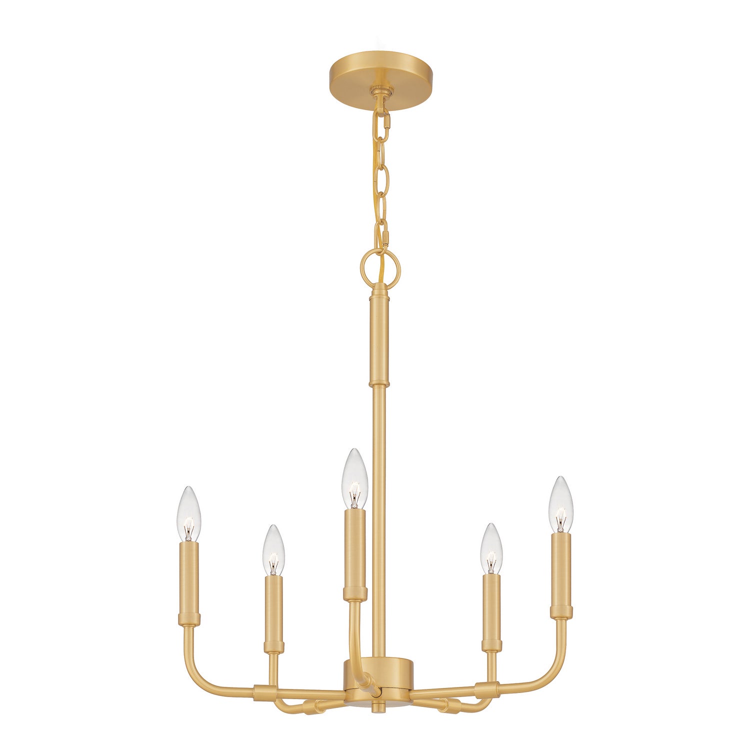 Quoizel - ABR5018AB - Five Light Chandelier - Abner - Aged Brass