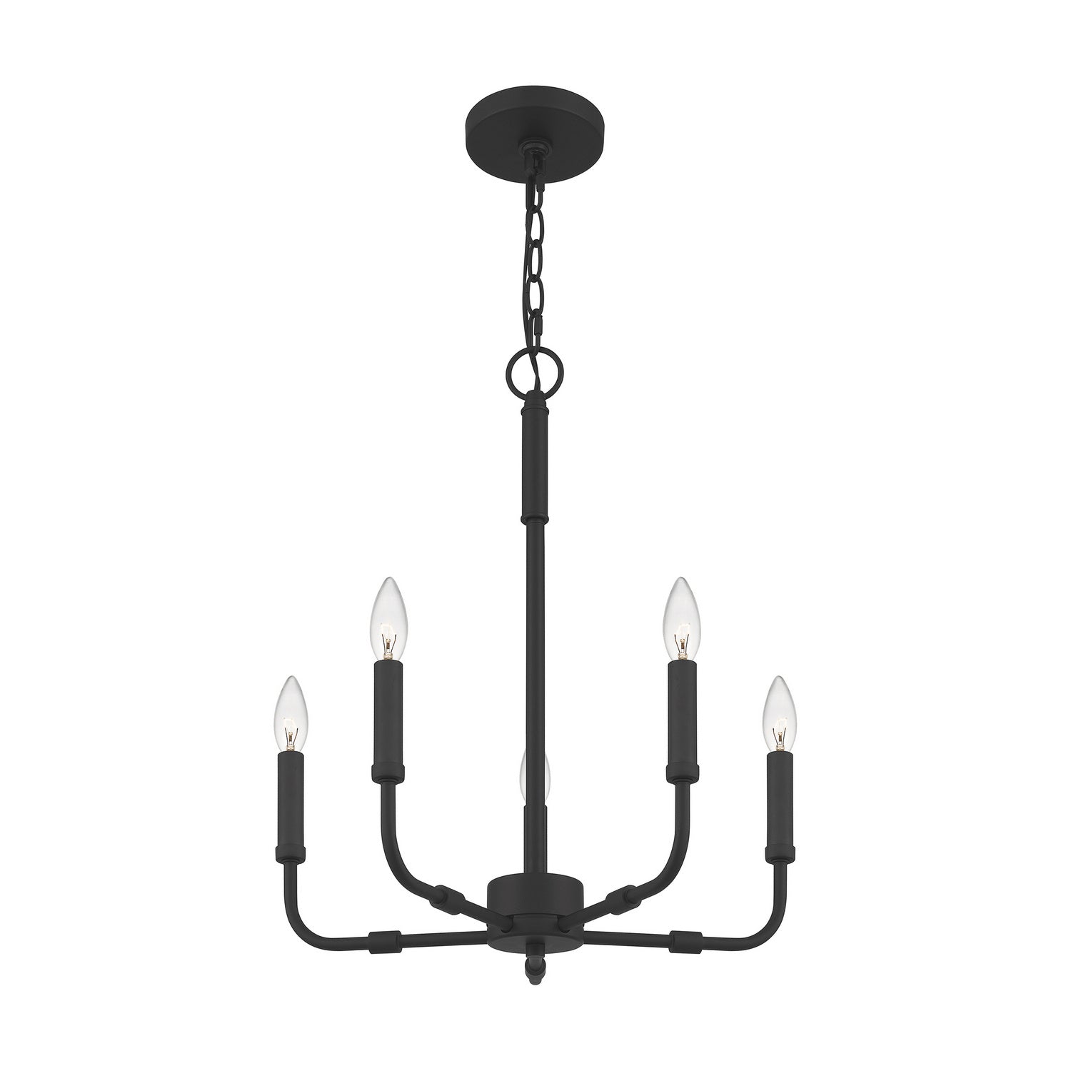 Quoizel - ABR5018MBK - Five Light Chandelier - Abner - Matte Black