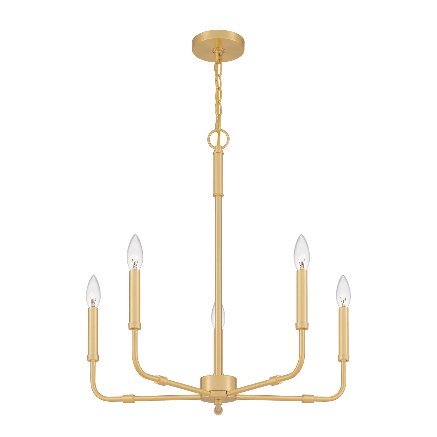 Quoizel - ABR5024AB - Five Light Chandelier - Abner - Aged Brass