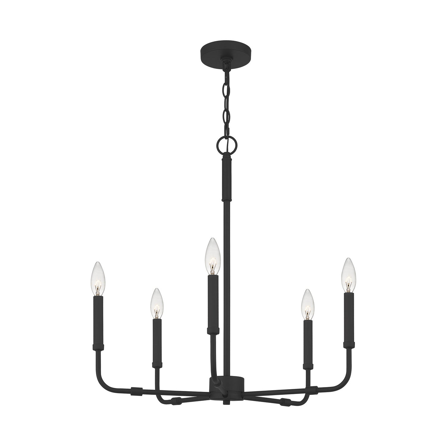 Quoizel - ABR5024MBK - Five Light Chandelier - Abner - Matte Black