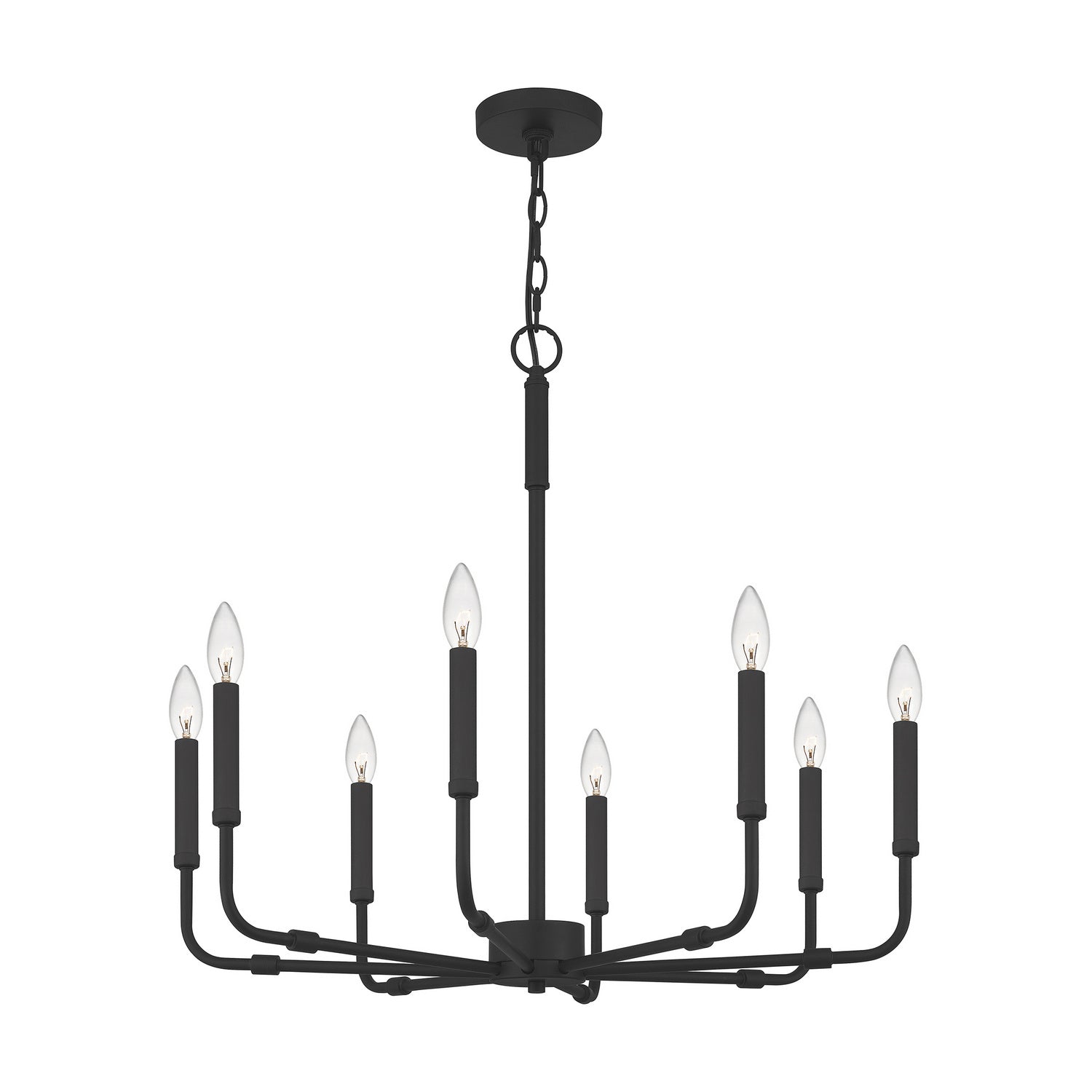 Quoizel - ABR5028MBK - Eight Light Chandelier - Abner - Matte Black