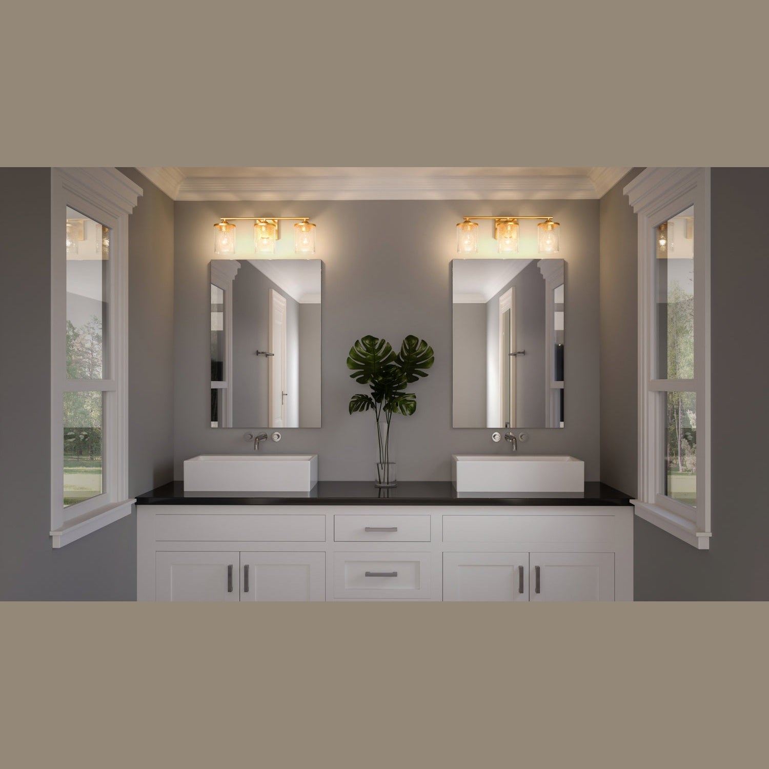Quoizel - ABR8621AB - Three Light Bath - Abner - Aged Brass