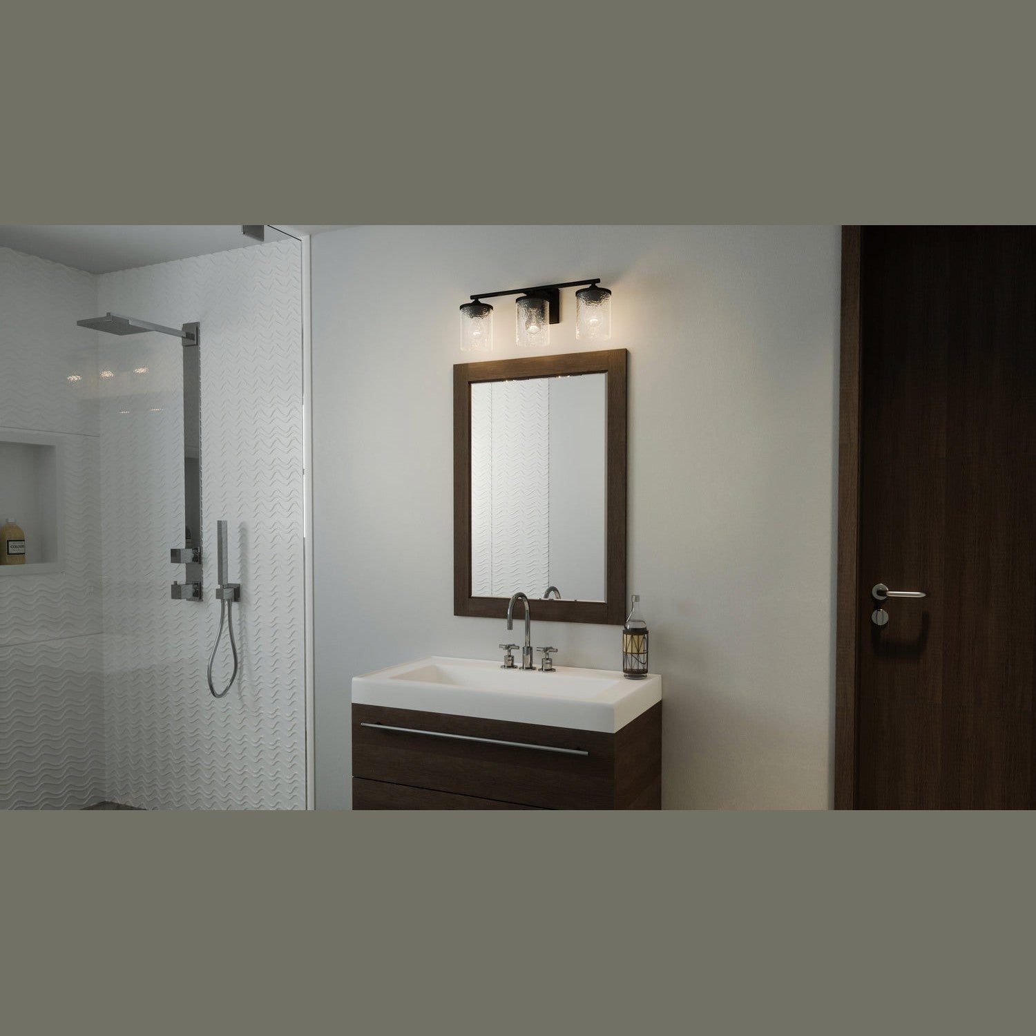 Quoizel - ABR8621MBK - Three Light Bath - Abner - Matte Black