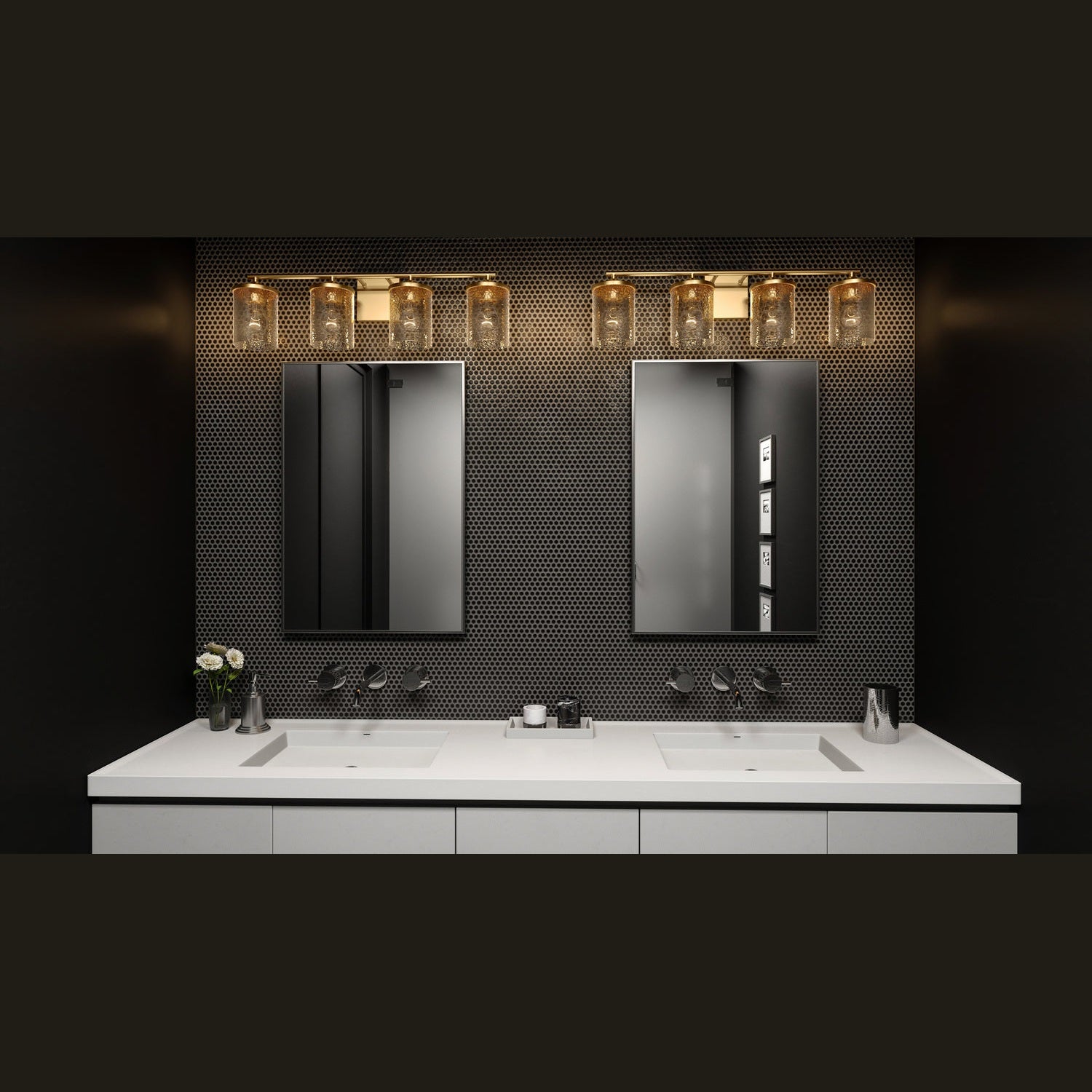 Quoizel - ABR8628AB - Four Light Bath - Abner - Aged Brass