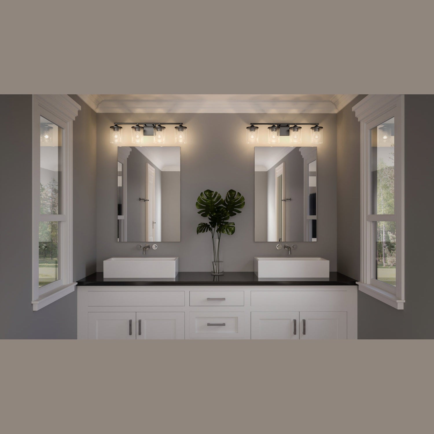 Quoizel - ABR8628MBK - Four Light Bath - Abner - Matte Black