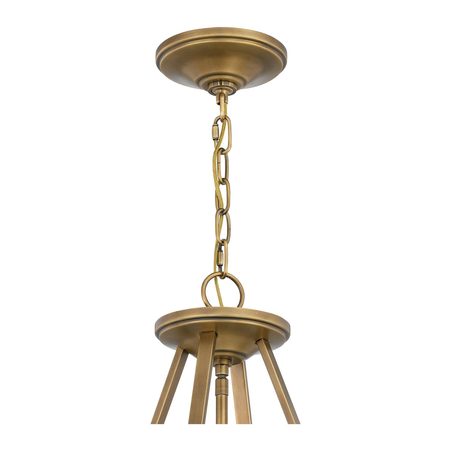 Quoizel - BAW1820WS - Four Light Pendant - Barlow - Weathered Brass