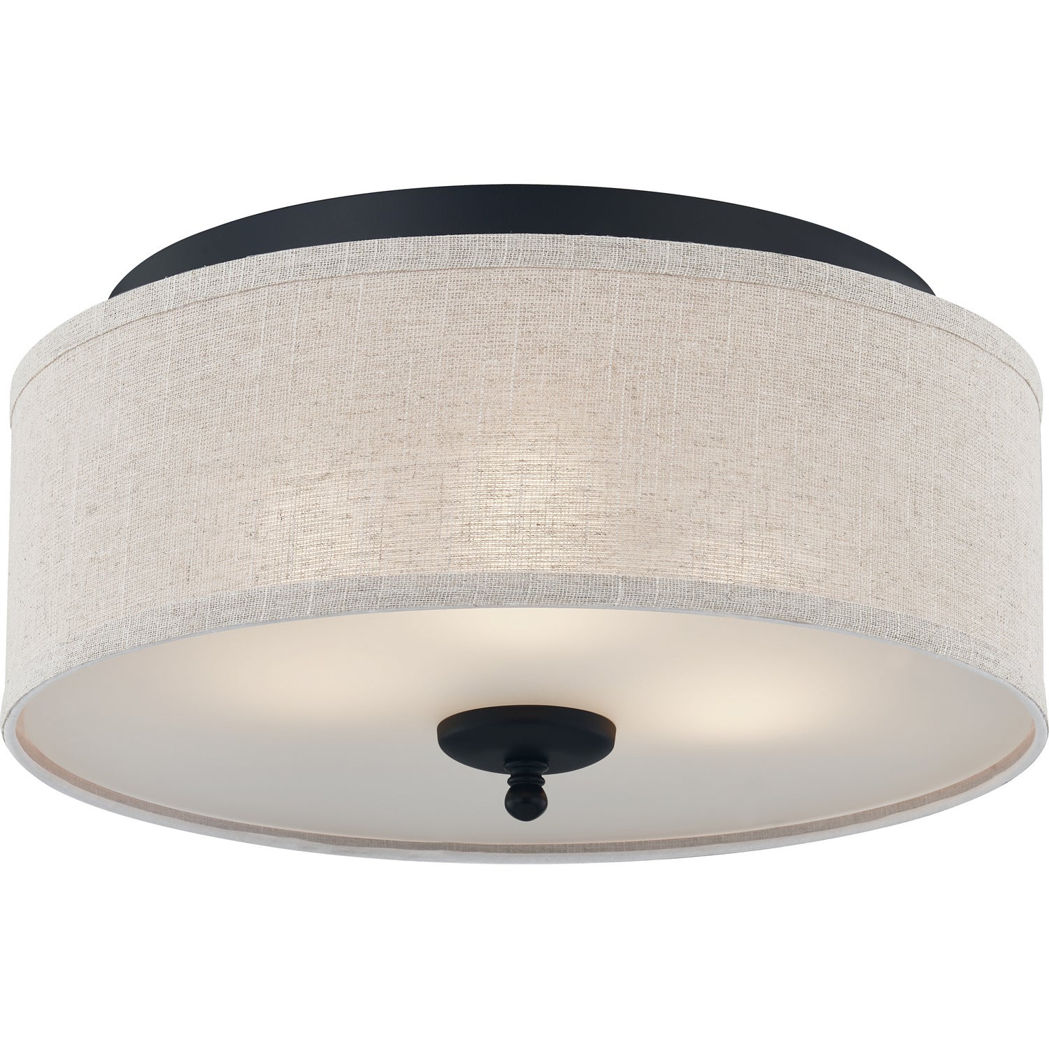 Quoizel - BLA1616MBK - Three Light Flush Mount - Blanche - Matte Black