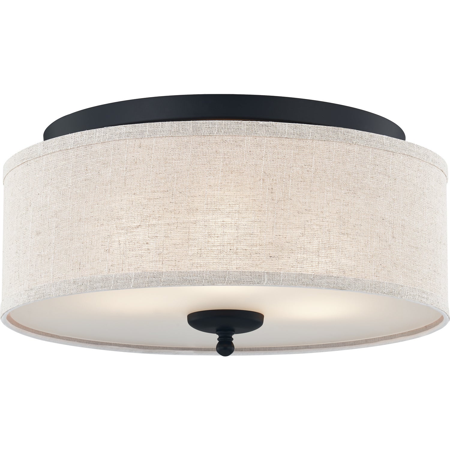 Quoizel - BLA1616MBK - Three Light Flush Mount - Blanche - Matte Black